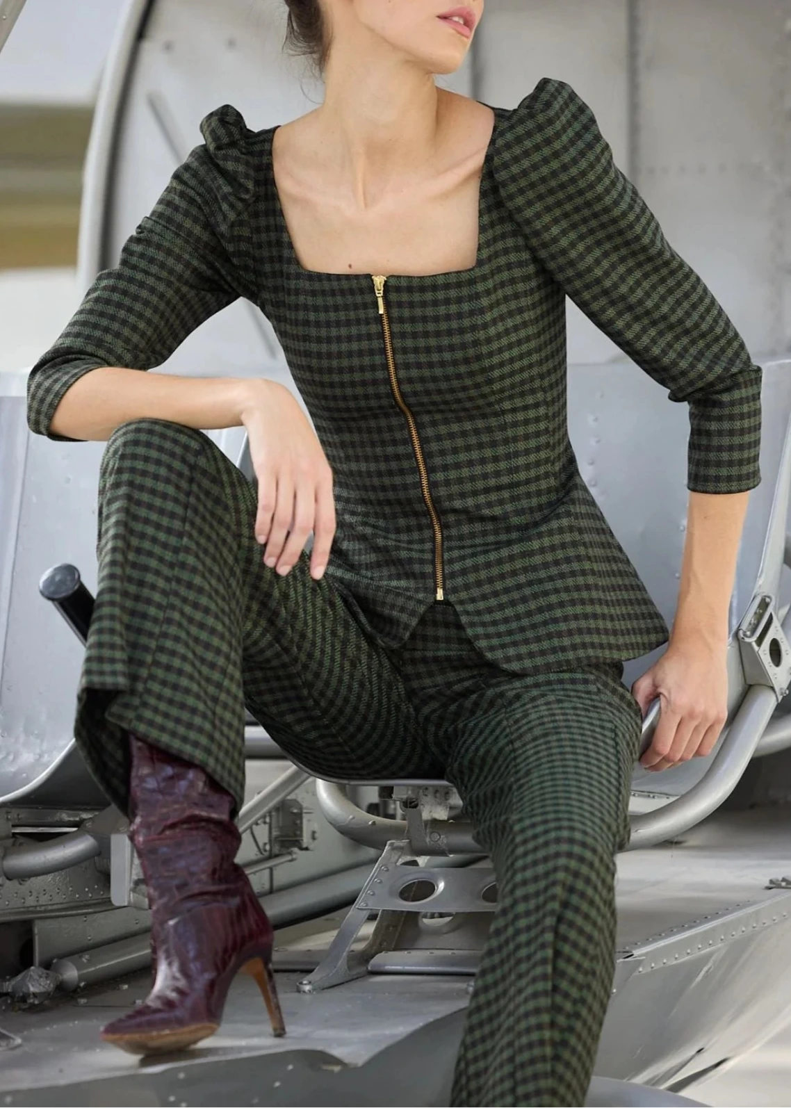Pantalón Marini Vichy Verde