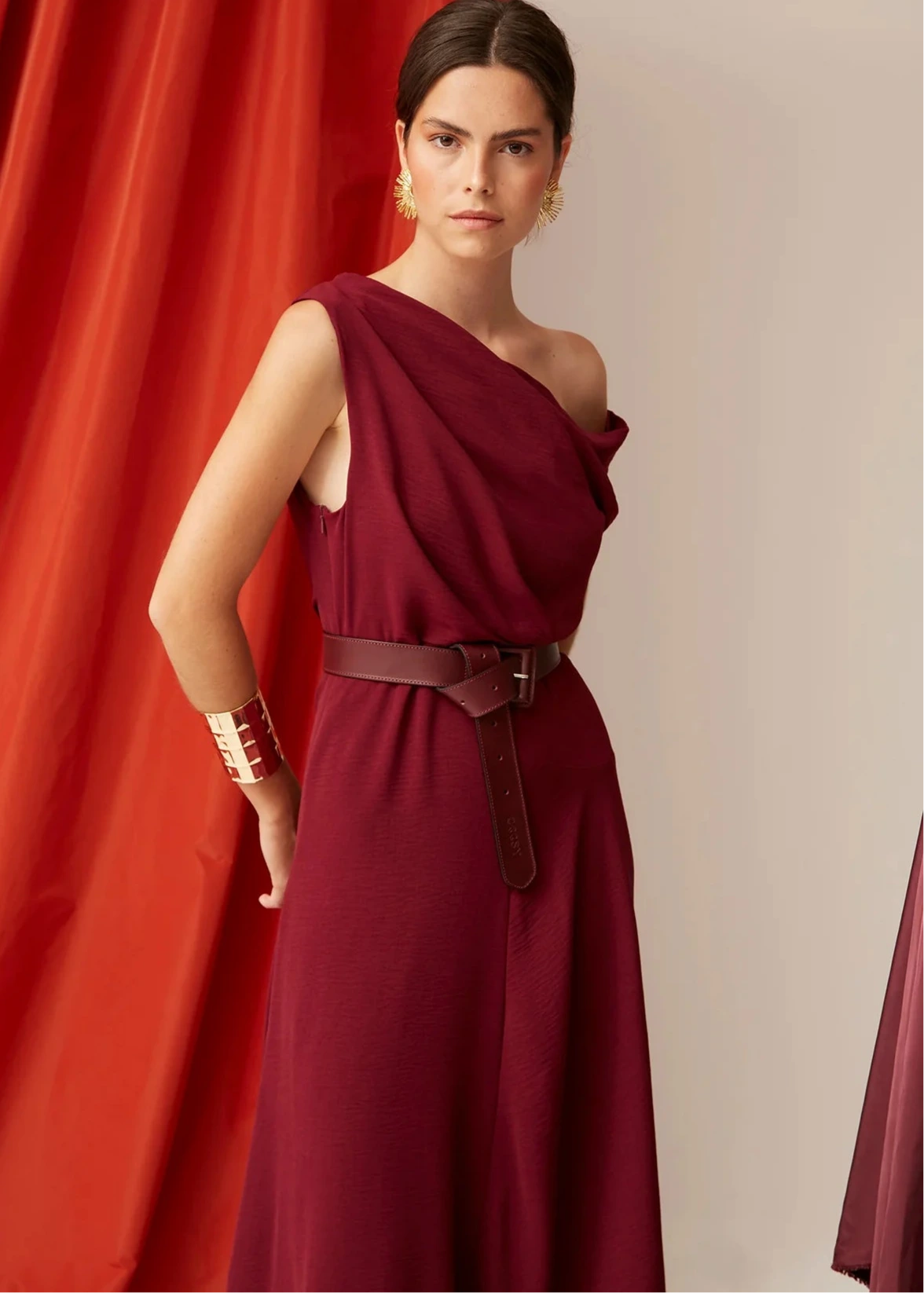 Vestido Gisela Burdeos