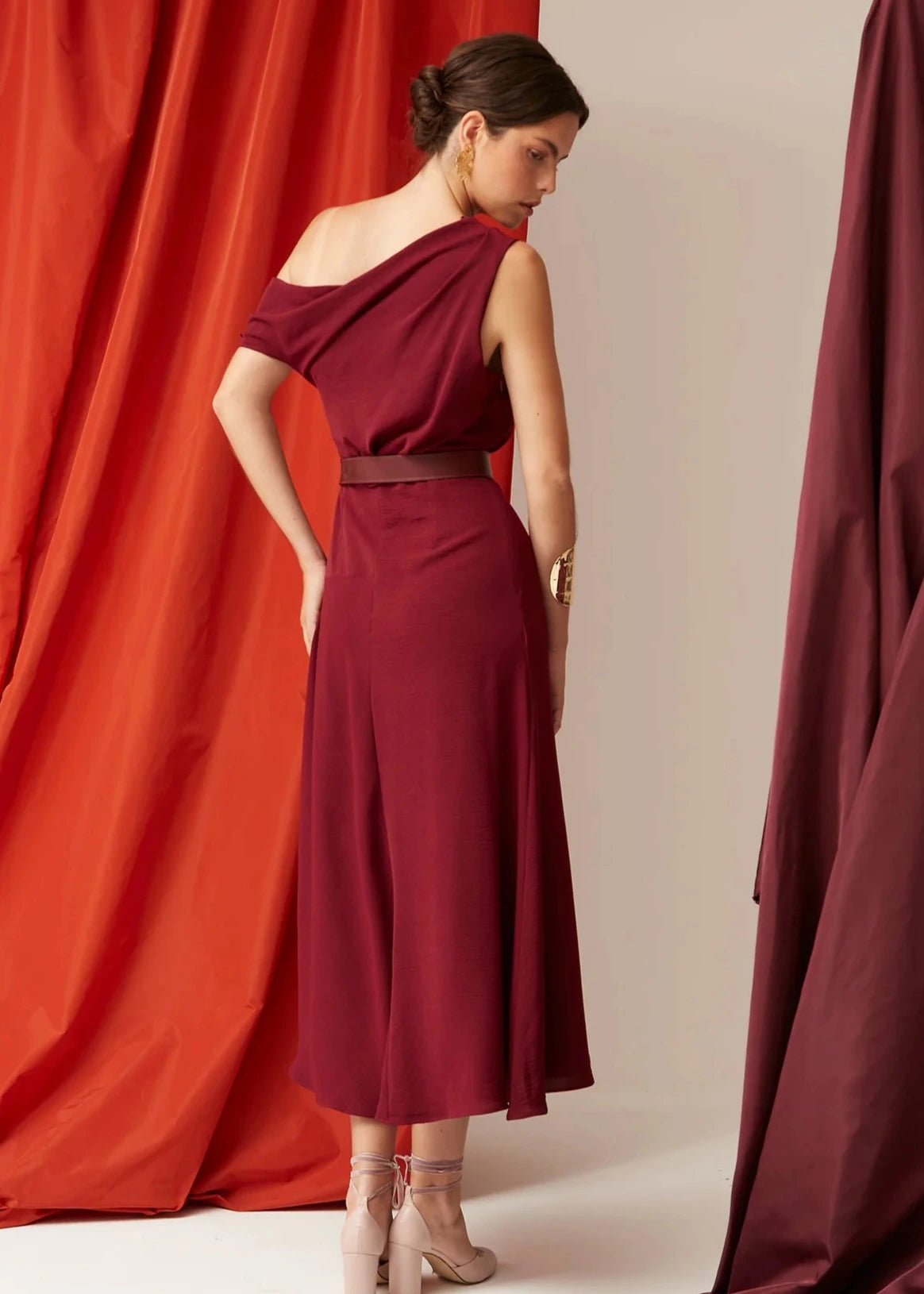 Vestido Gisela Burdeos