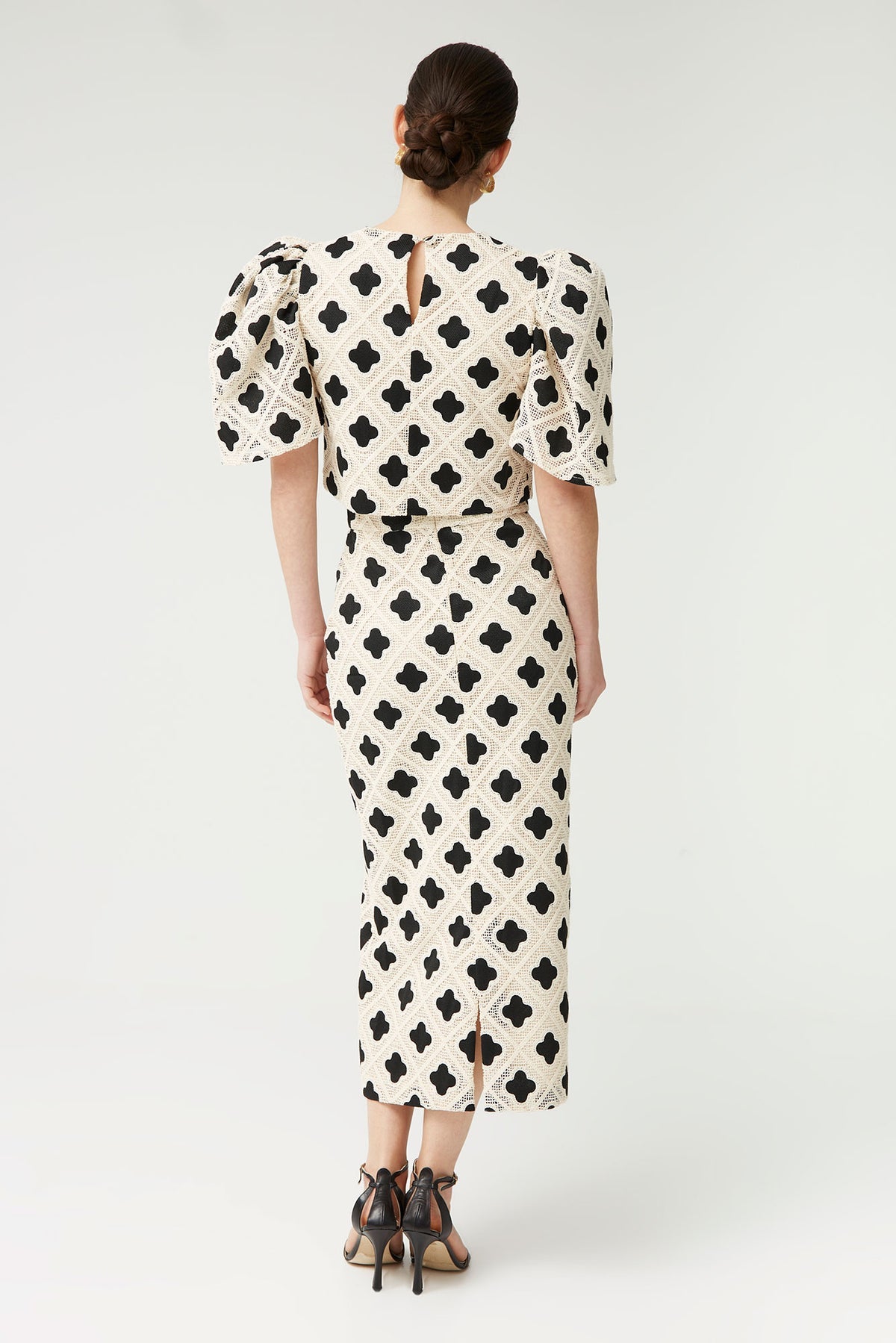 Top Annachiara Crudo/Negro