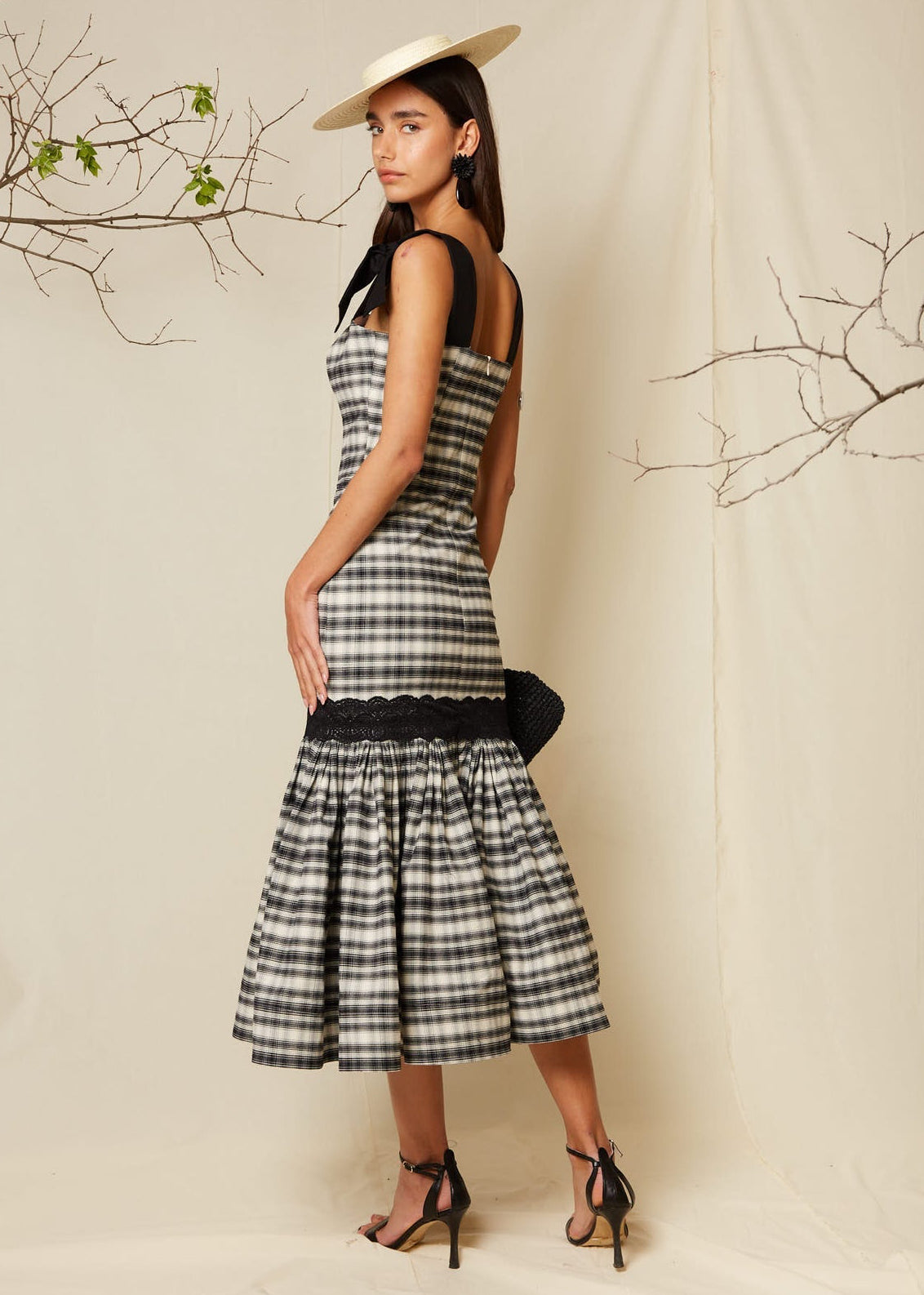 Vestido Francesca Blanco/Negro