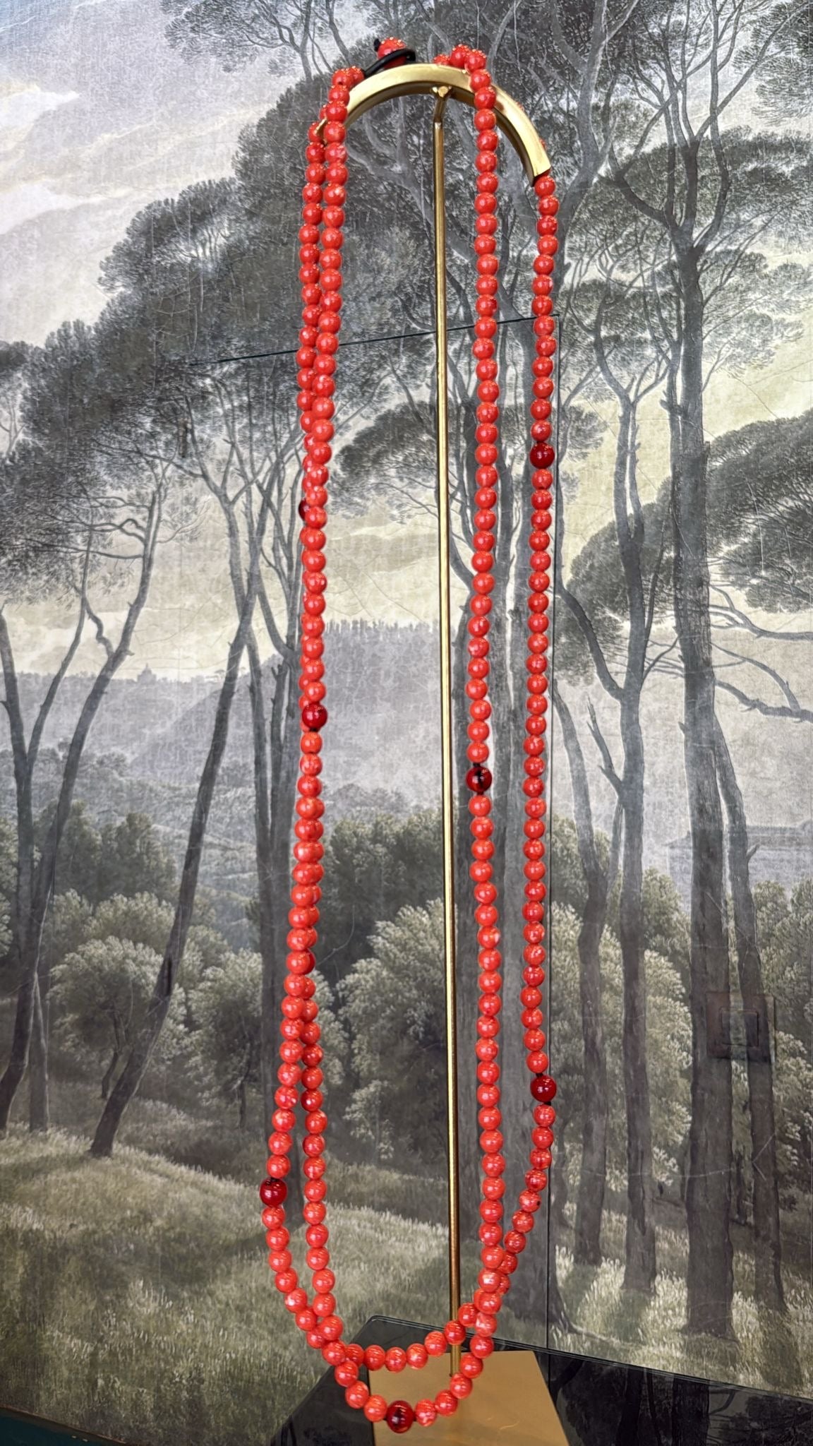 Collar Triana 2 Coral en dos tonos