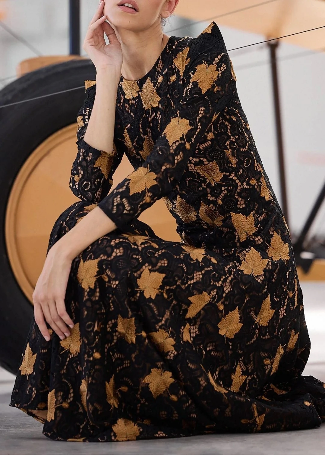 Vestido Rose Hojas