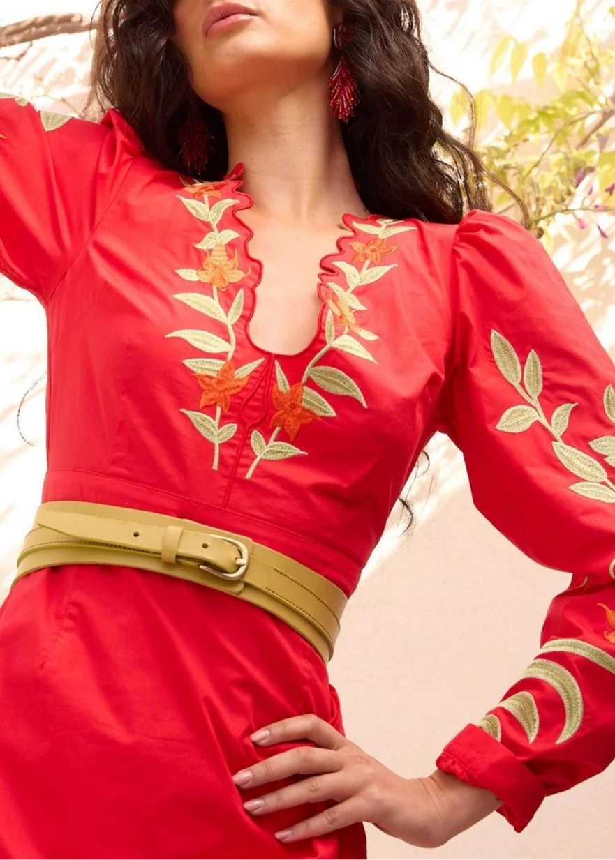 Vestido Tenerife Rojo
