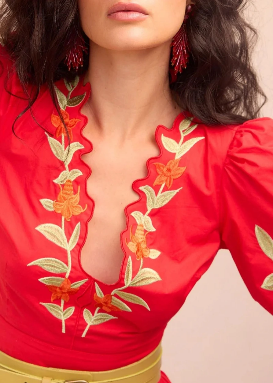 Vestido Tenerife Rojo
