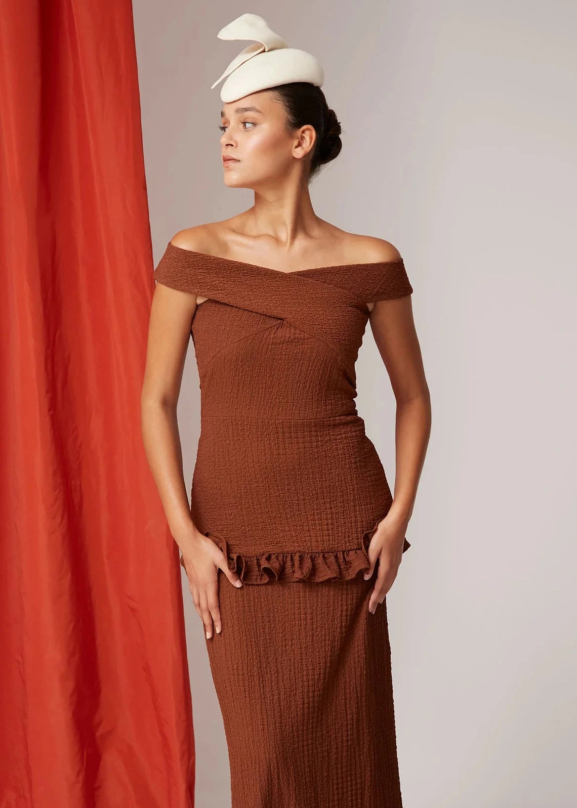 Vestido Amadora Marrón