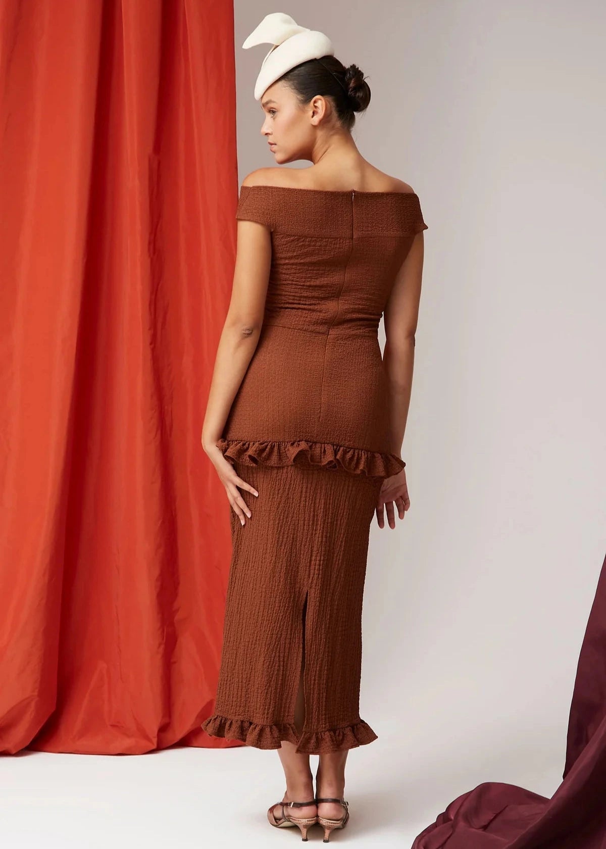 Vestido Amadora Marrón