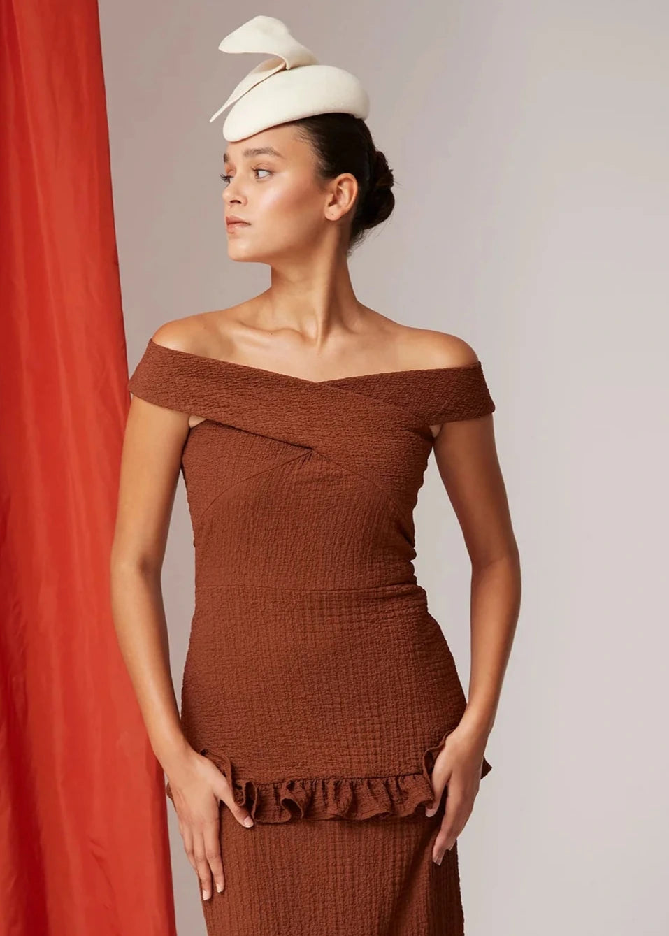 Vestido Amadora Marrón