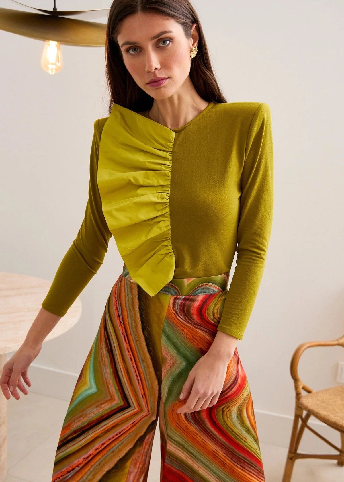 Camisa Amaris Oliva