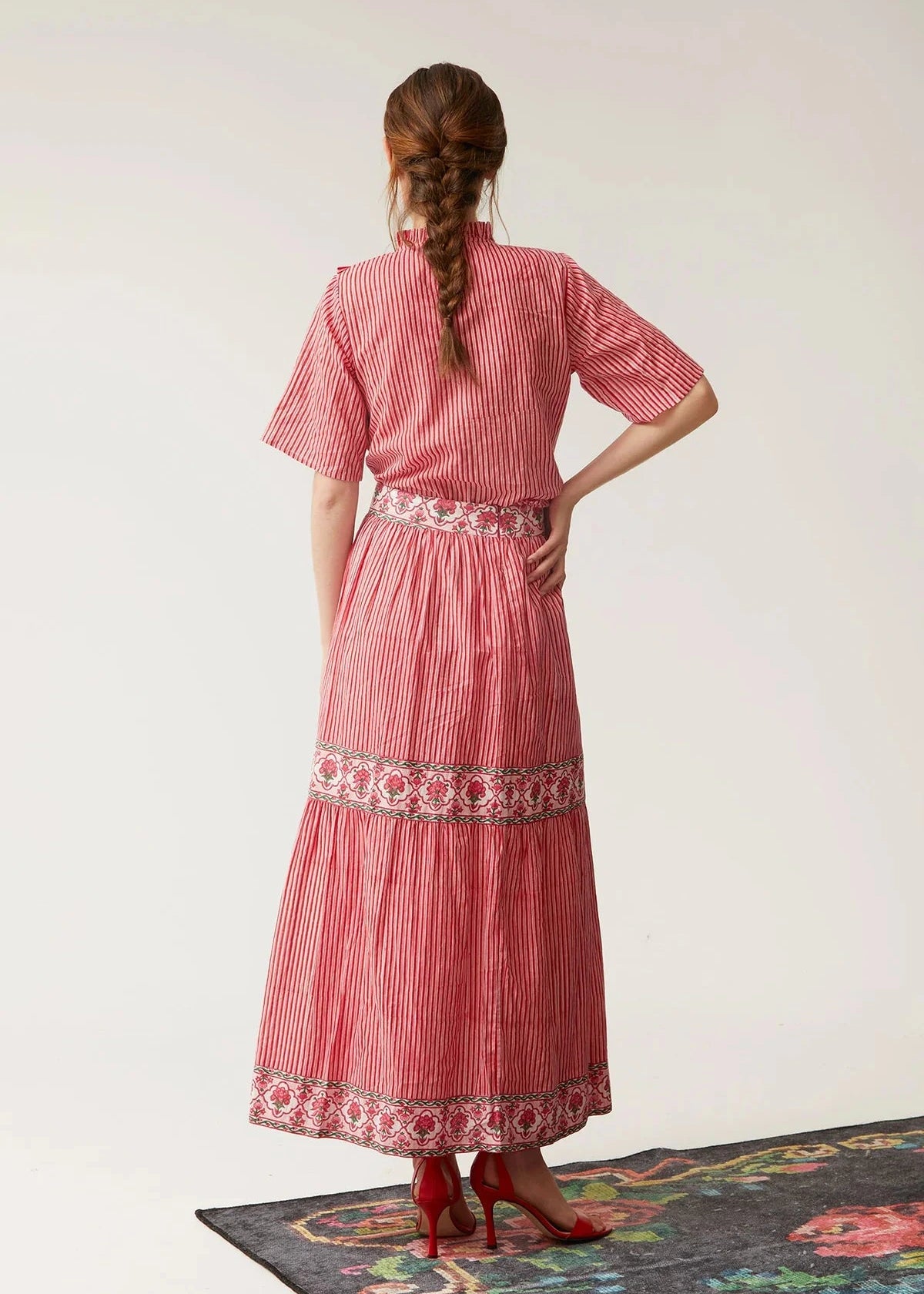 Falda Antonia Rosa