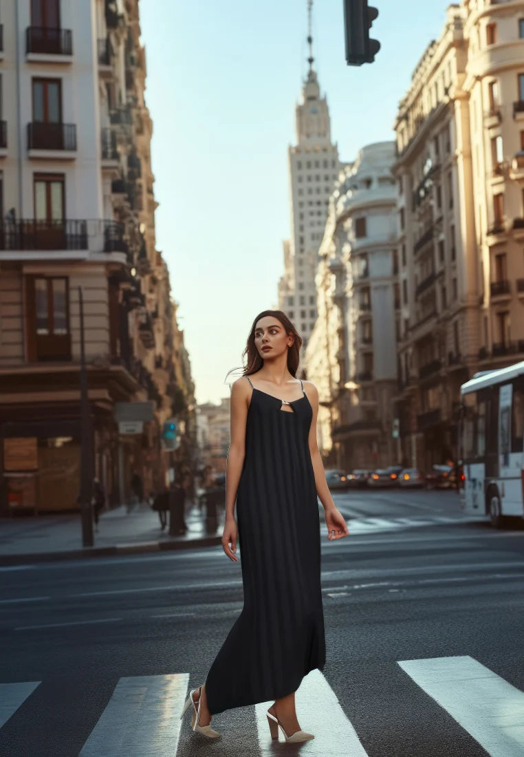 Vestido Aria Mai Negro