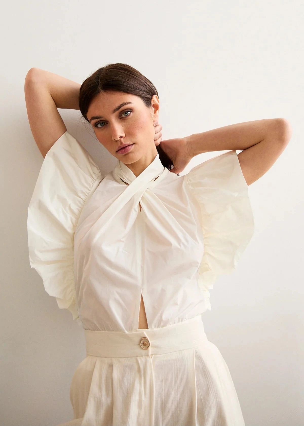 Camisa Atea Blanco Roto