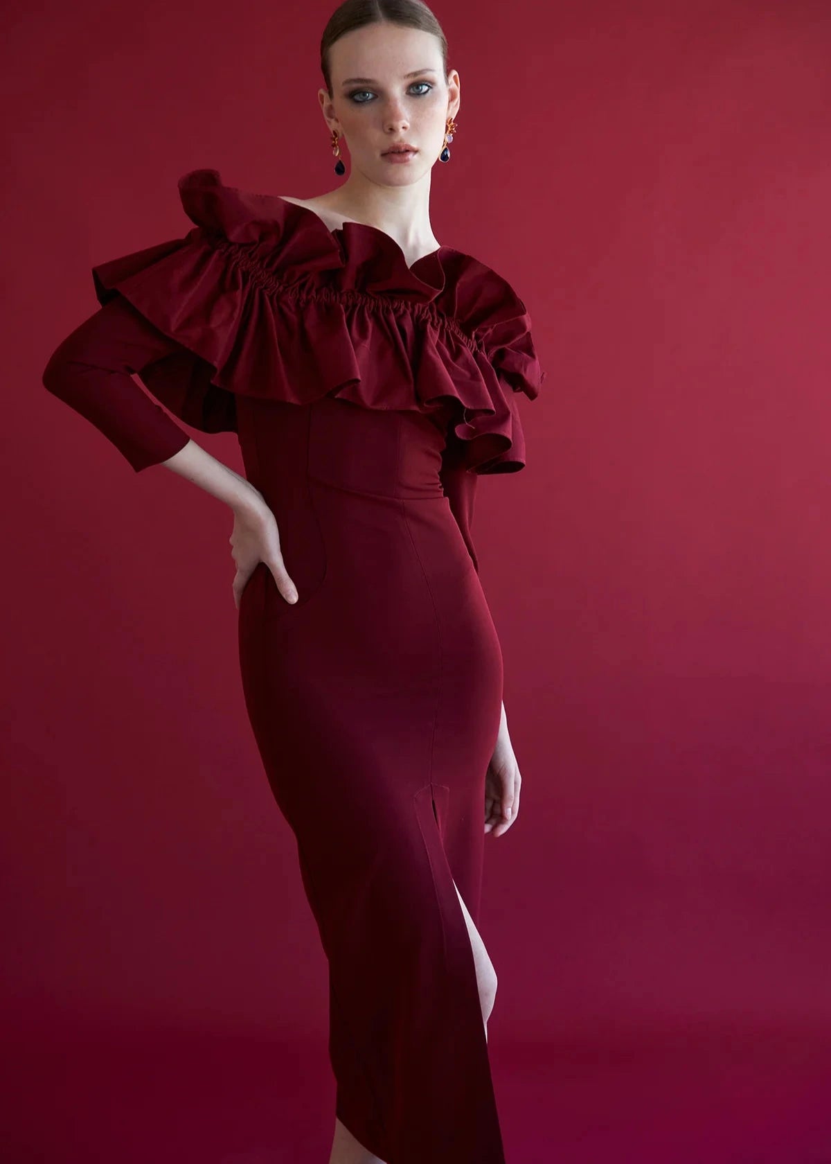 Vestido Choco Winter Granate