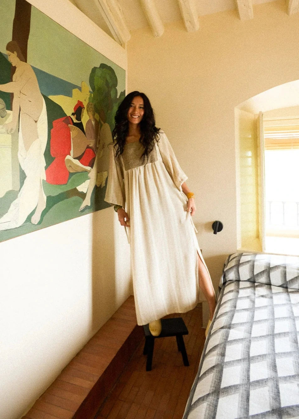 Vestido Dalia Beige