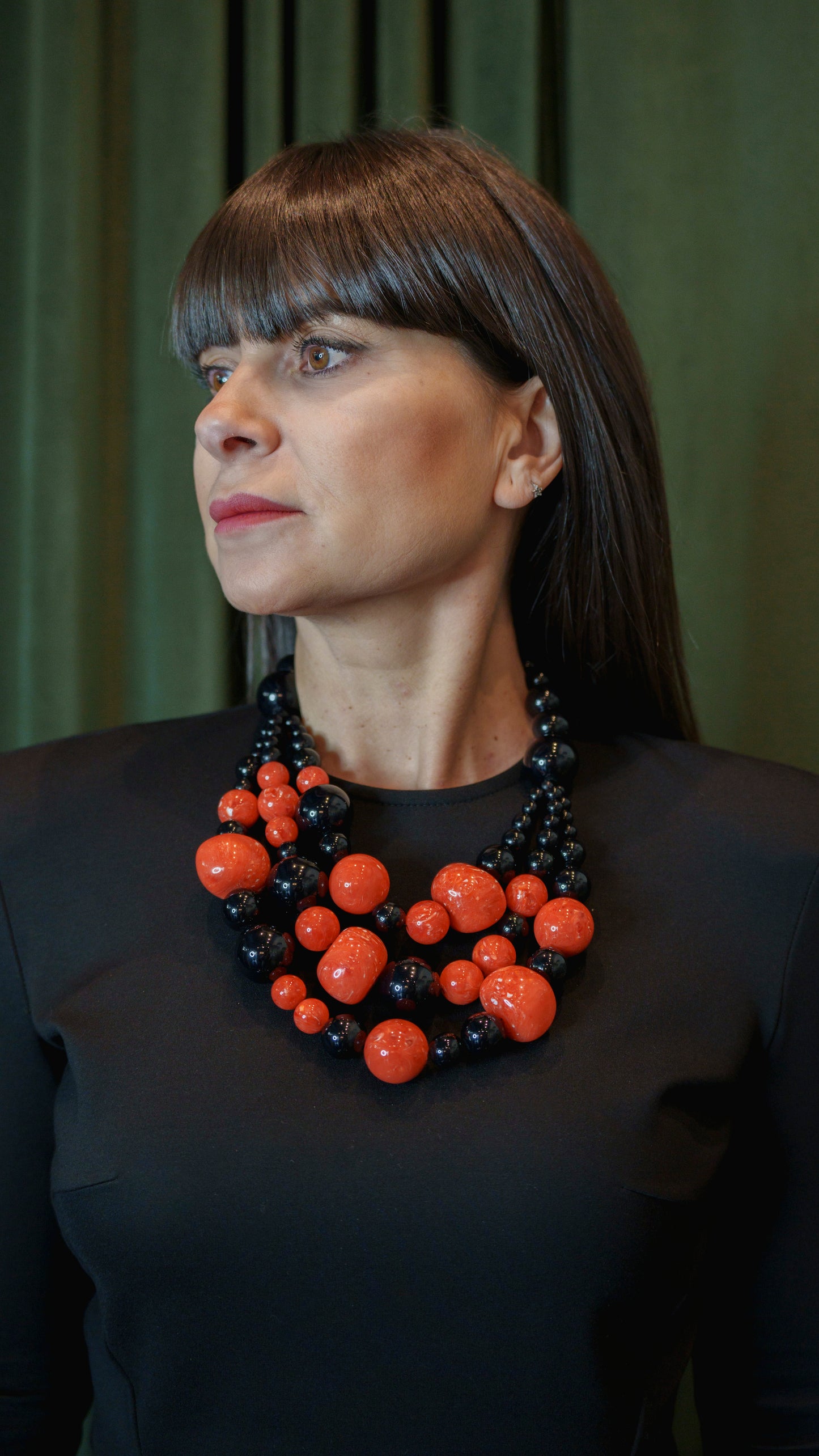 Collar Triana C Negro Coral
