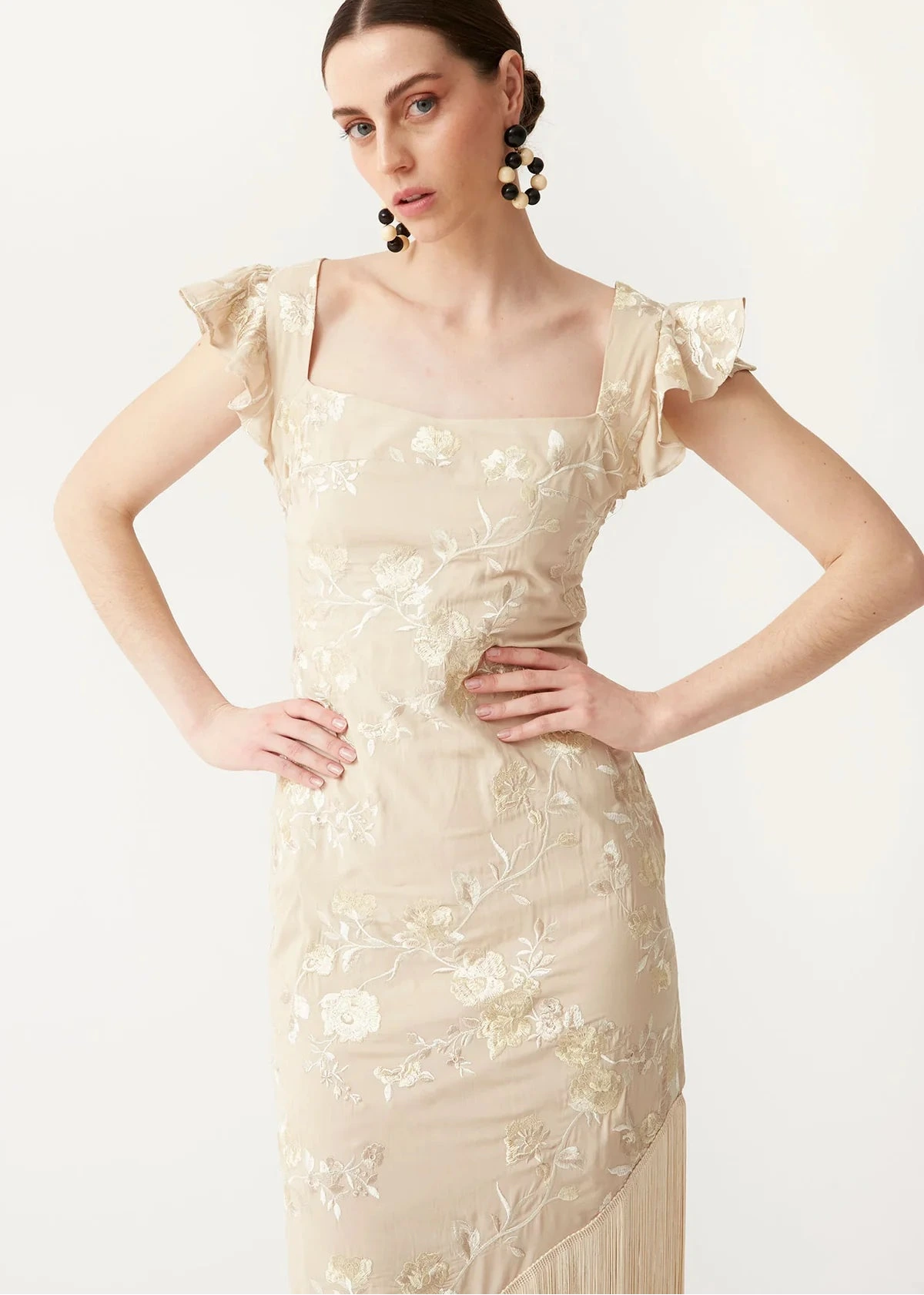 Vestido Estrellam Beige