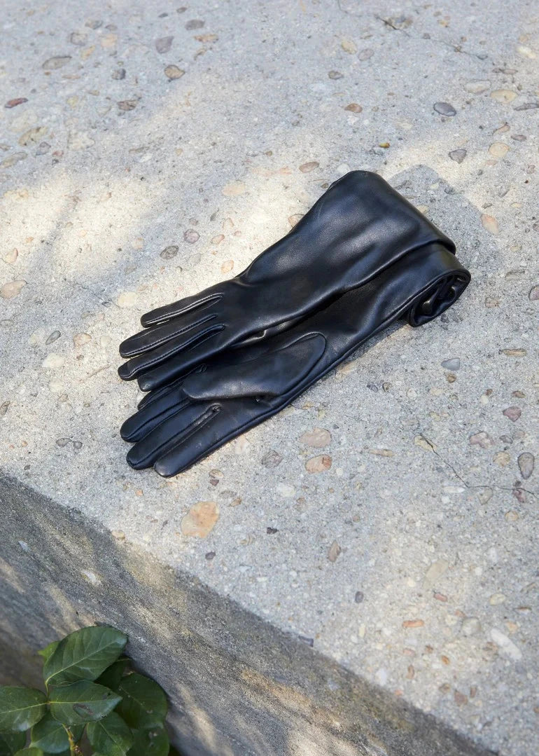 Guantes Piel Negros