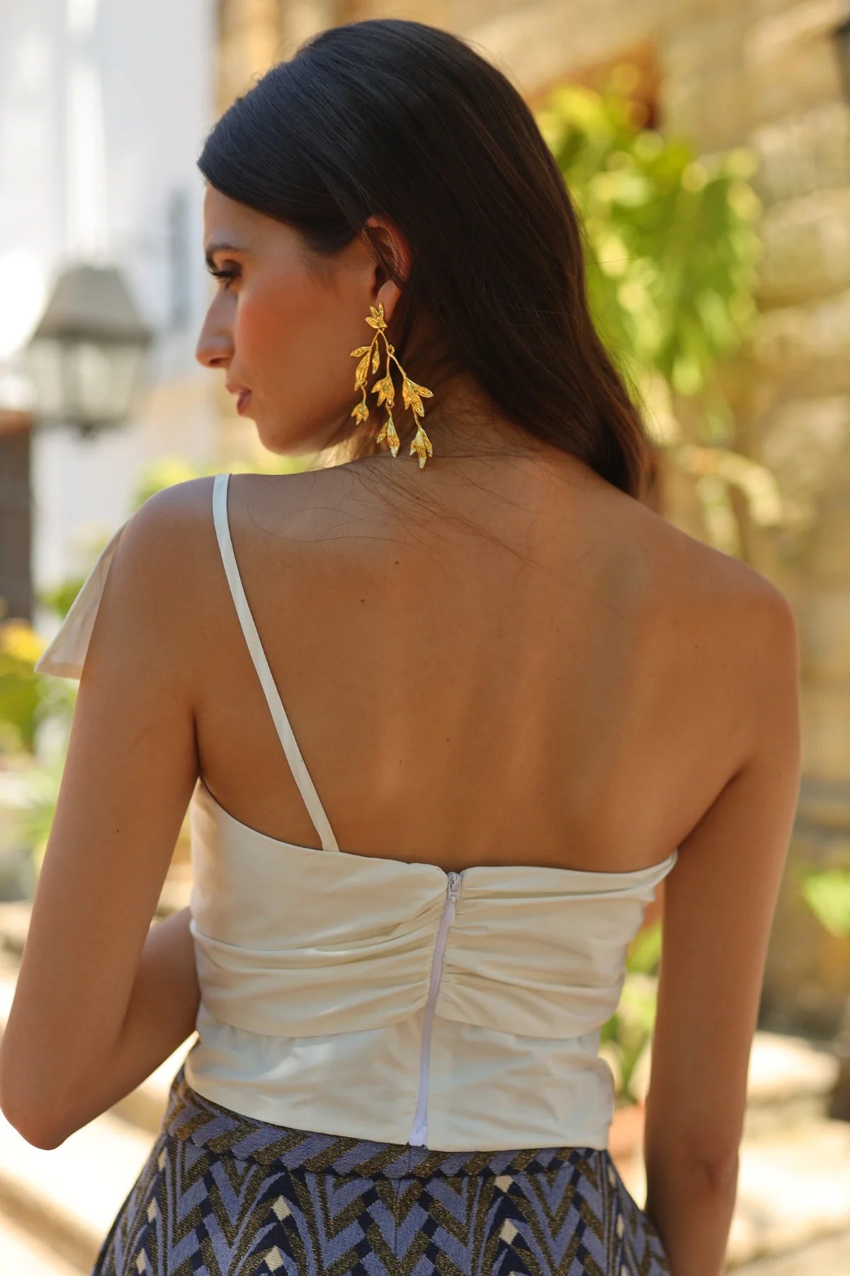 Top Iris Blanco
