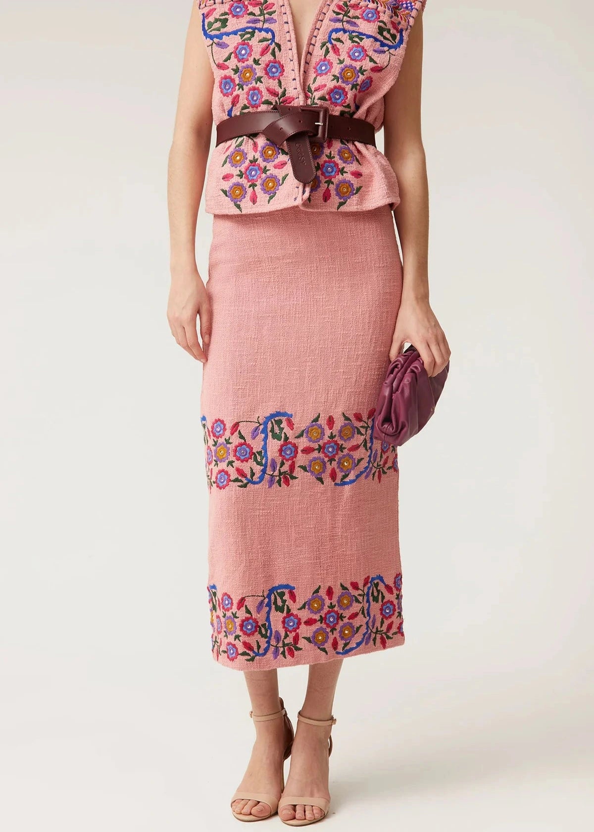Falda Jacinta Rosa