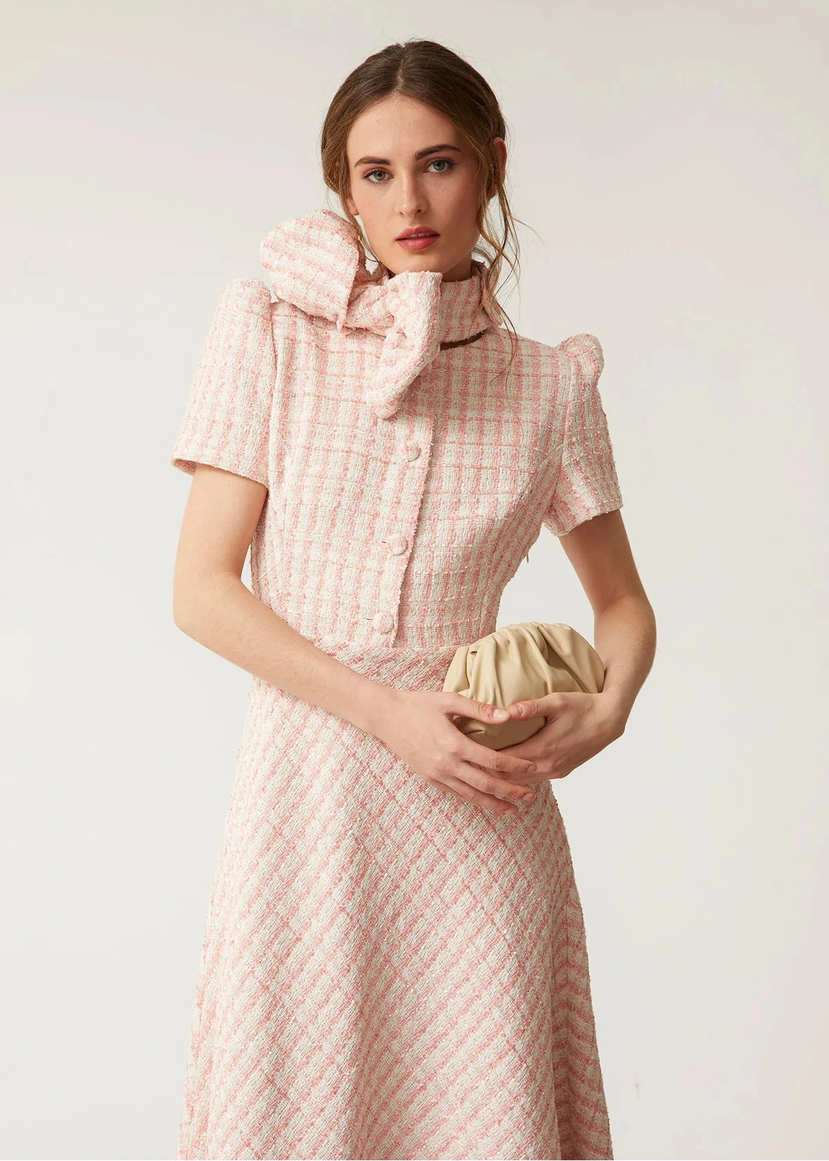 Vestido Lola Cuadros Rosa