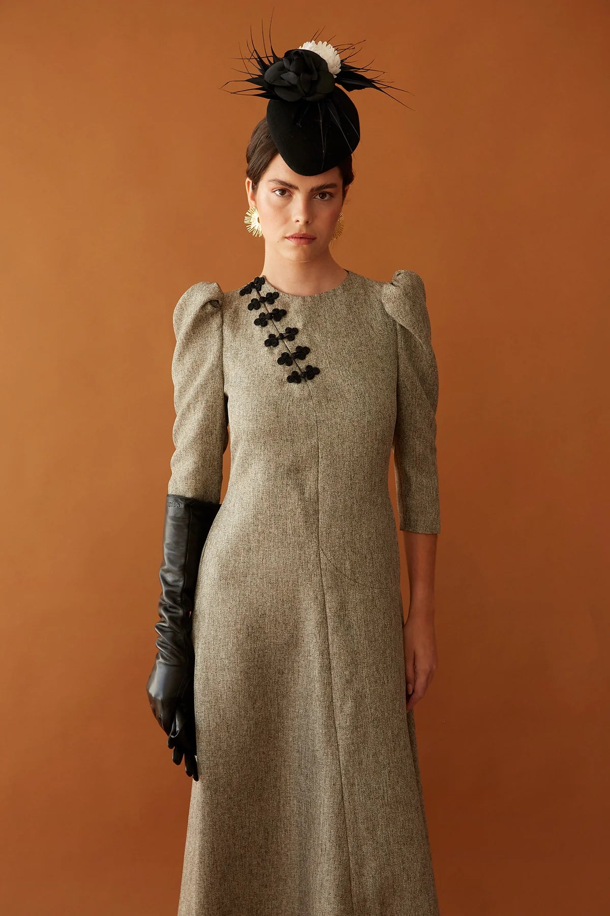Vestido Lona Caqui