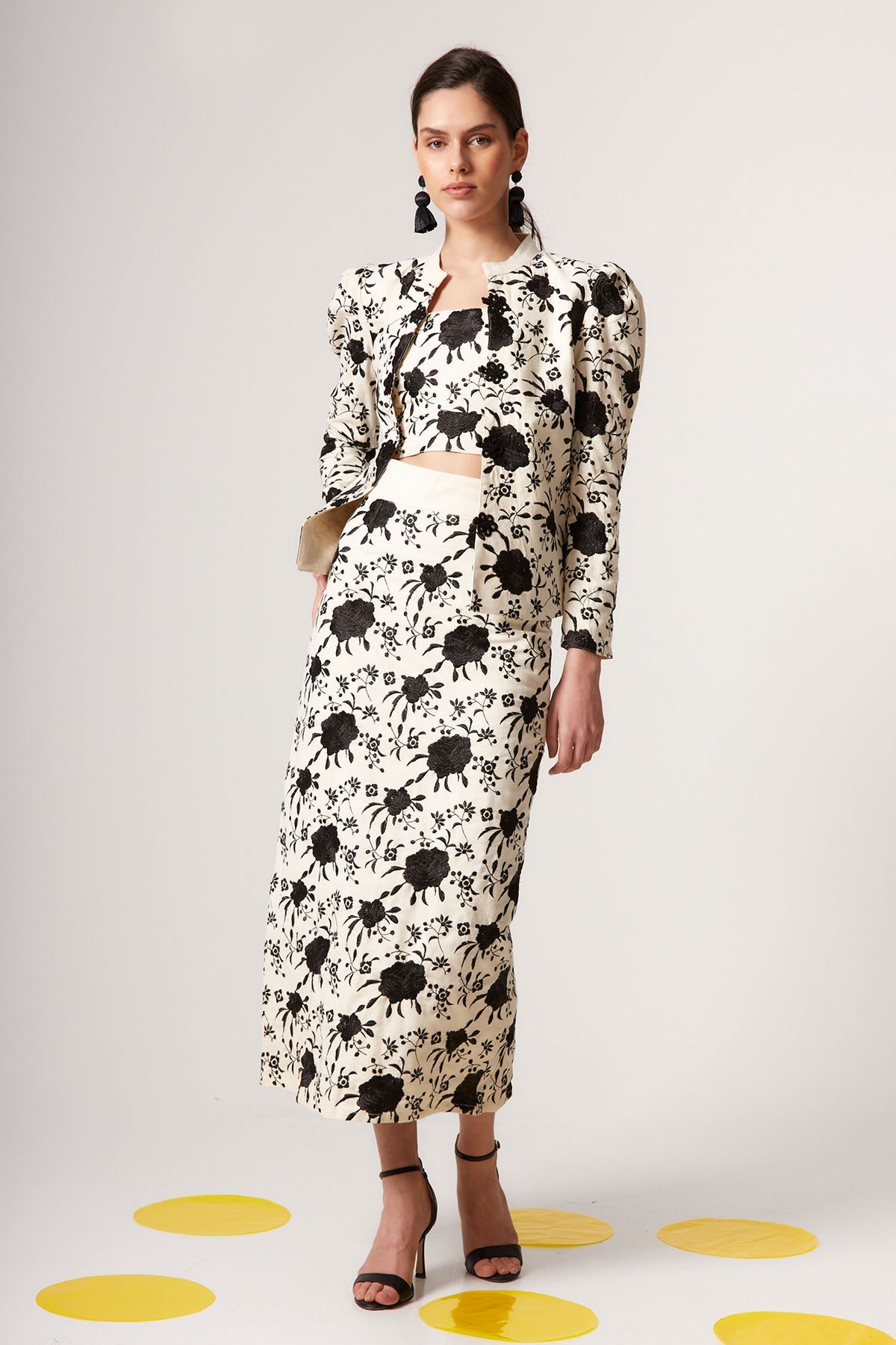 Top Lorenza Blanco y Negro