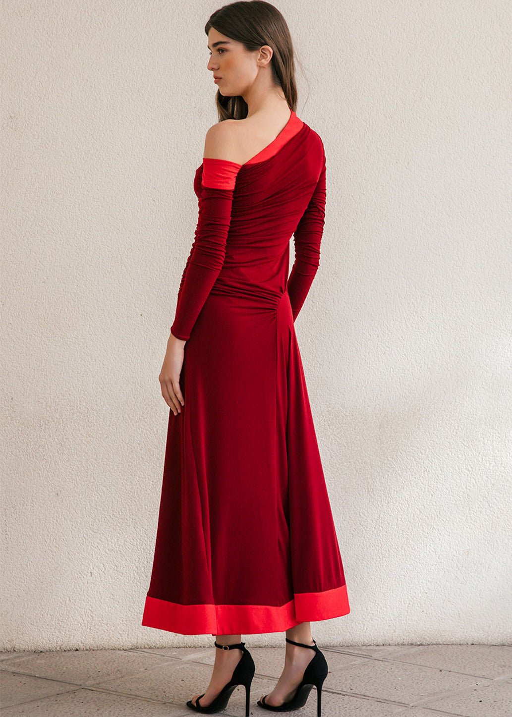 Vestido Mahit Rojo Vino