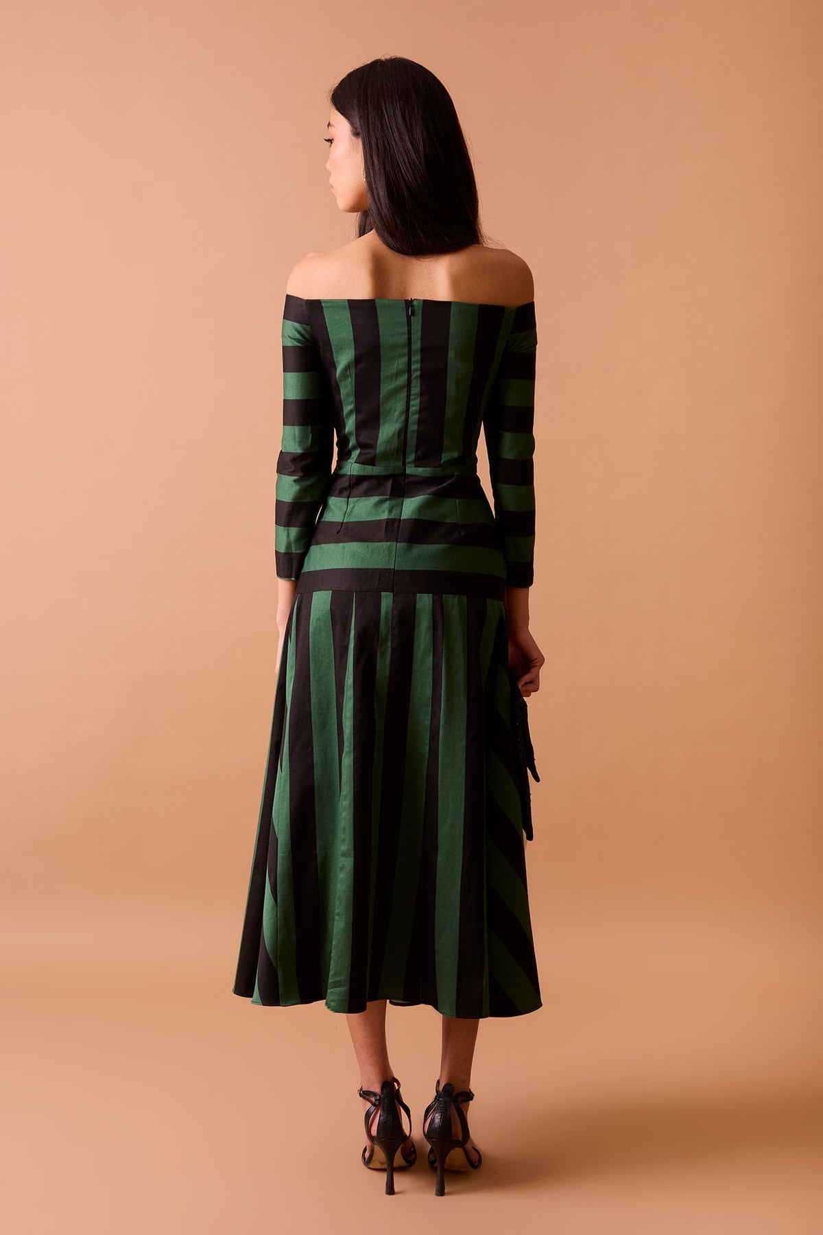 Vestido Nolan Negro/Verde