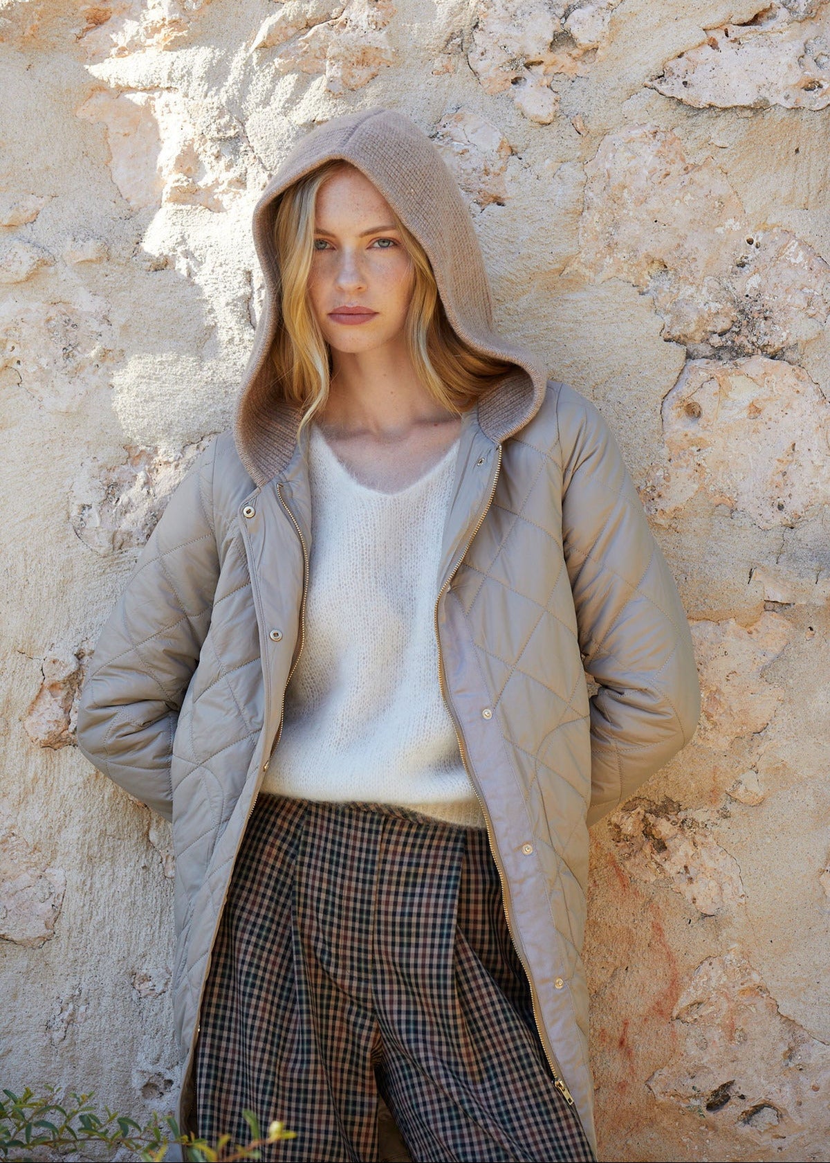 Abrigo Verdiana Beige 2 en 1