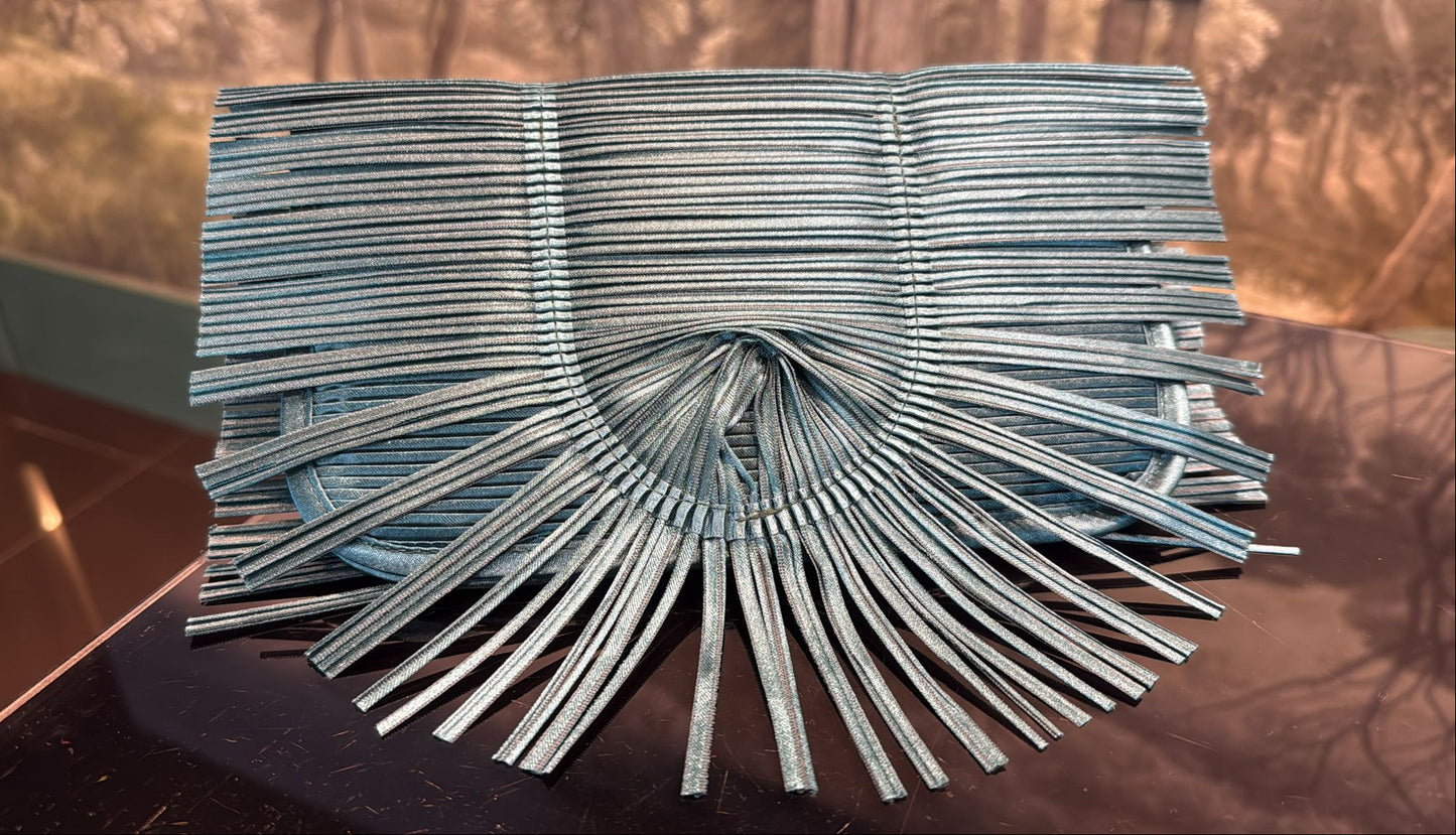 Bolso de mano Origami Aguamarina