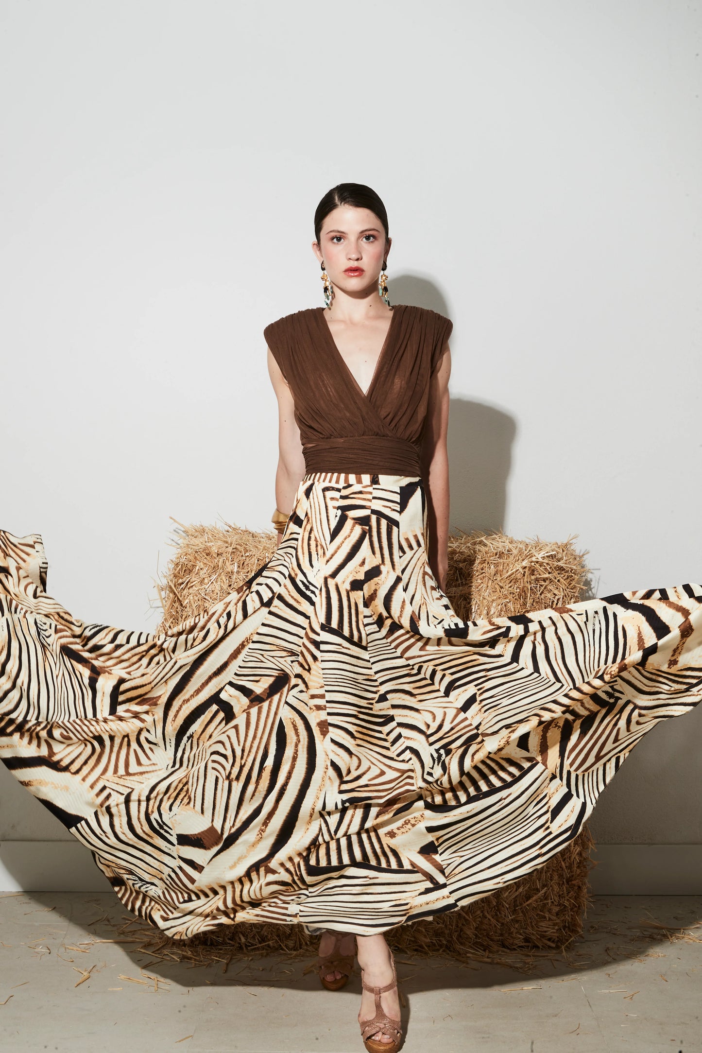 Camisa Lor Marrón Multiposición