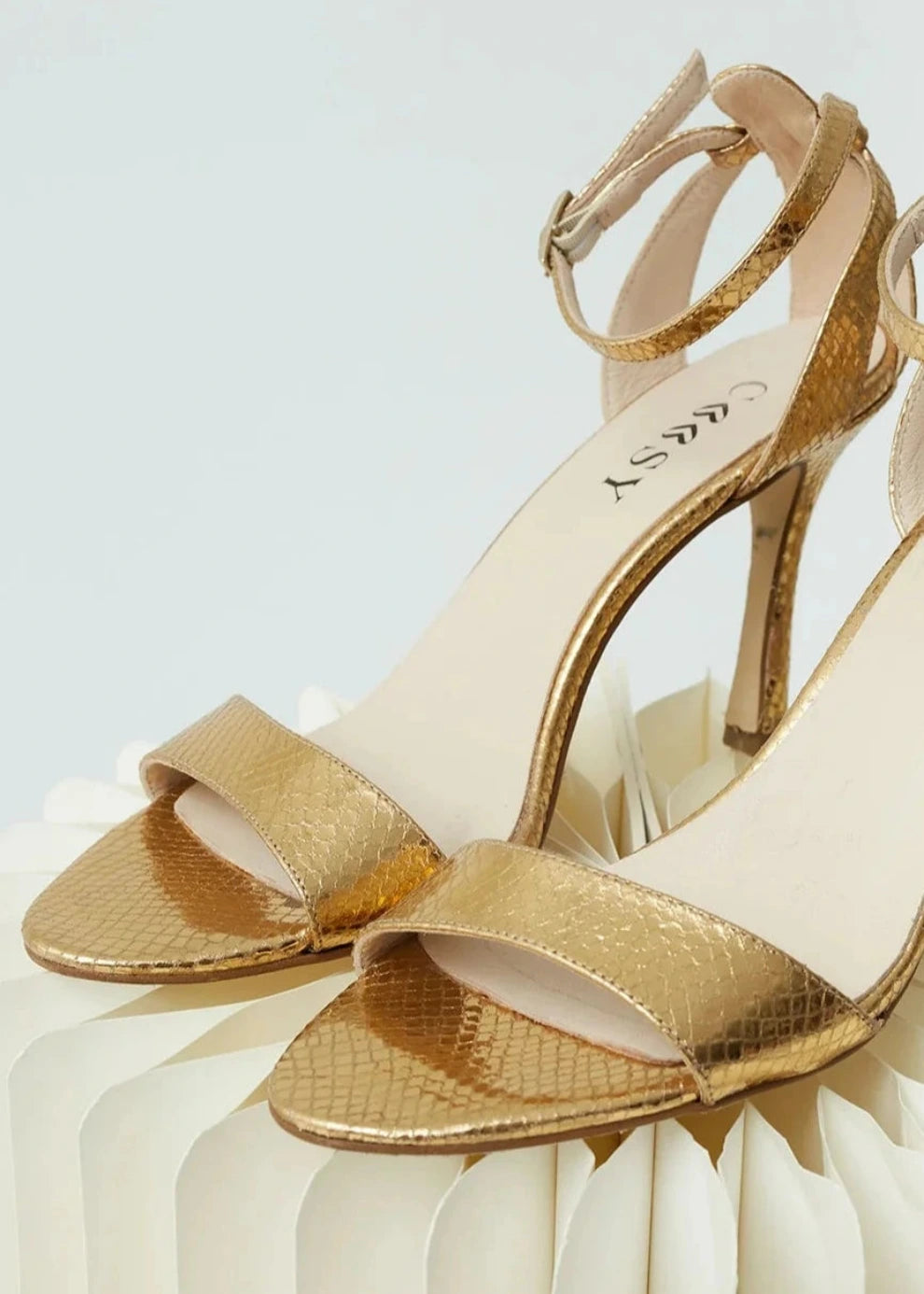 Sandalias Piel Dorado