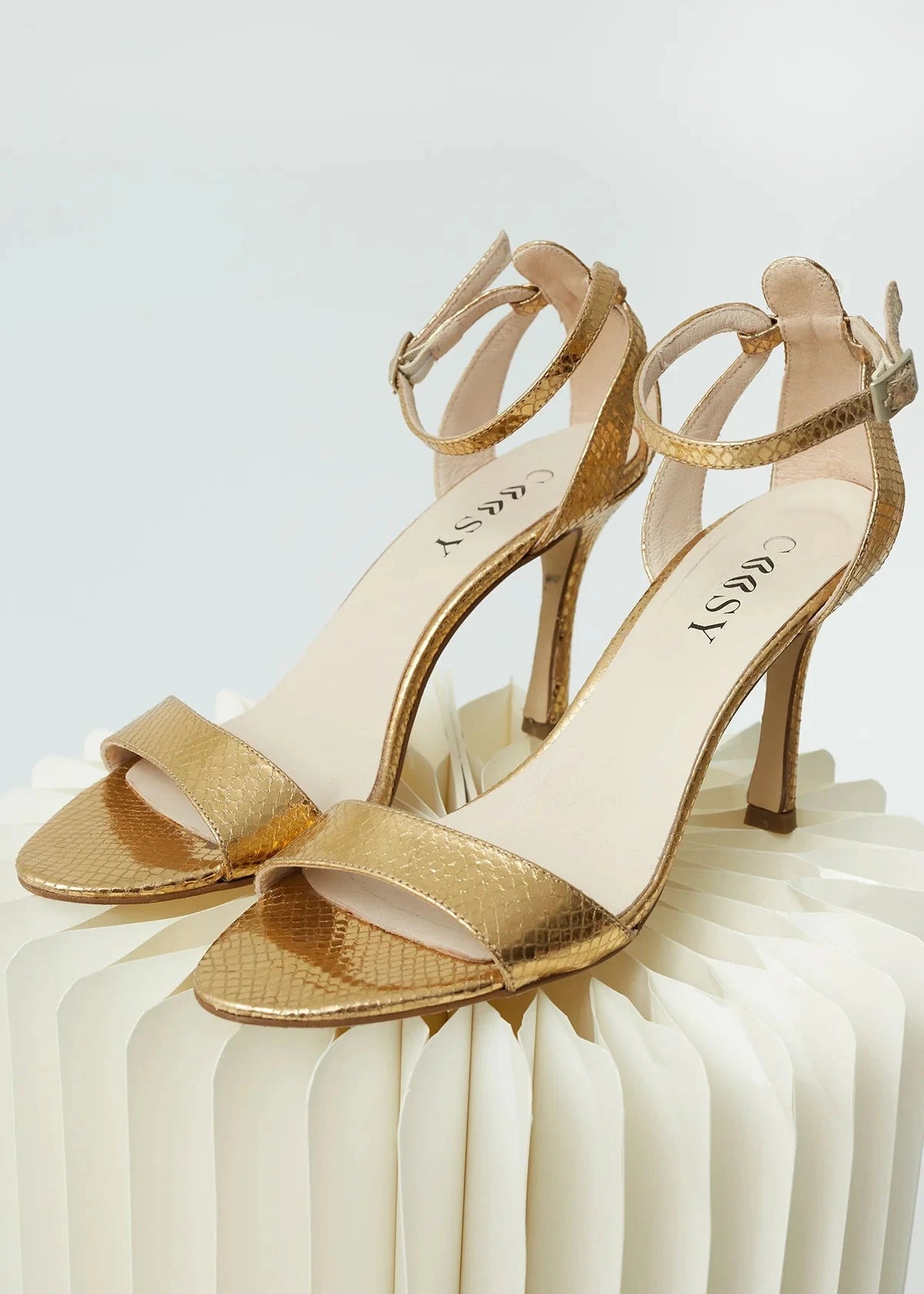 Sandalias Piel Dorado