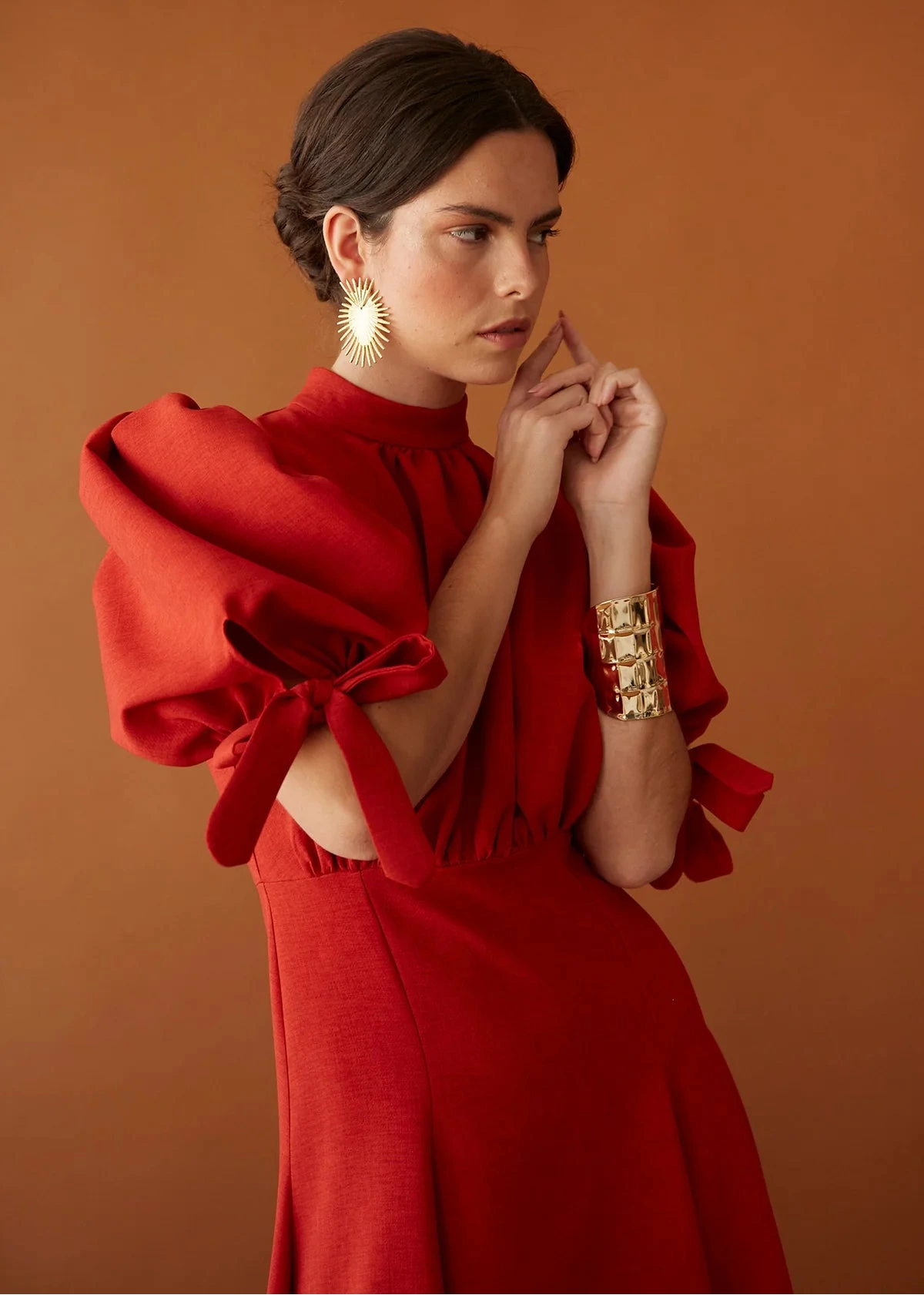 Vestido Elena Teja