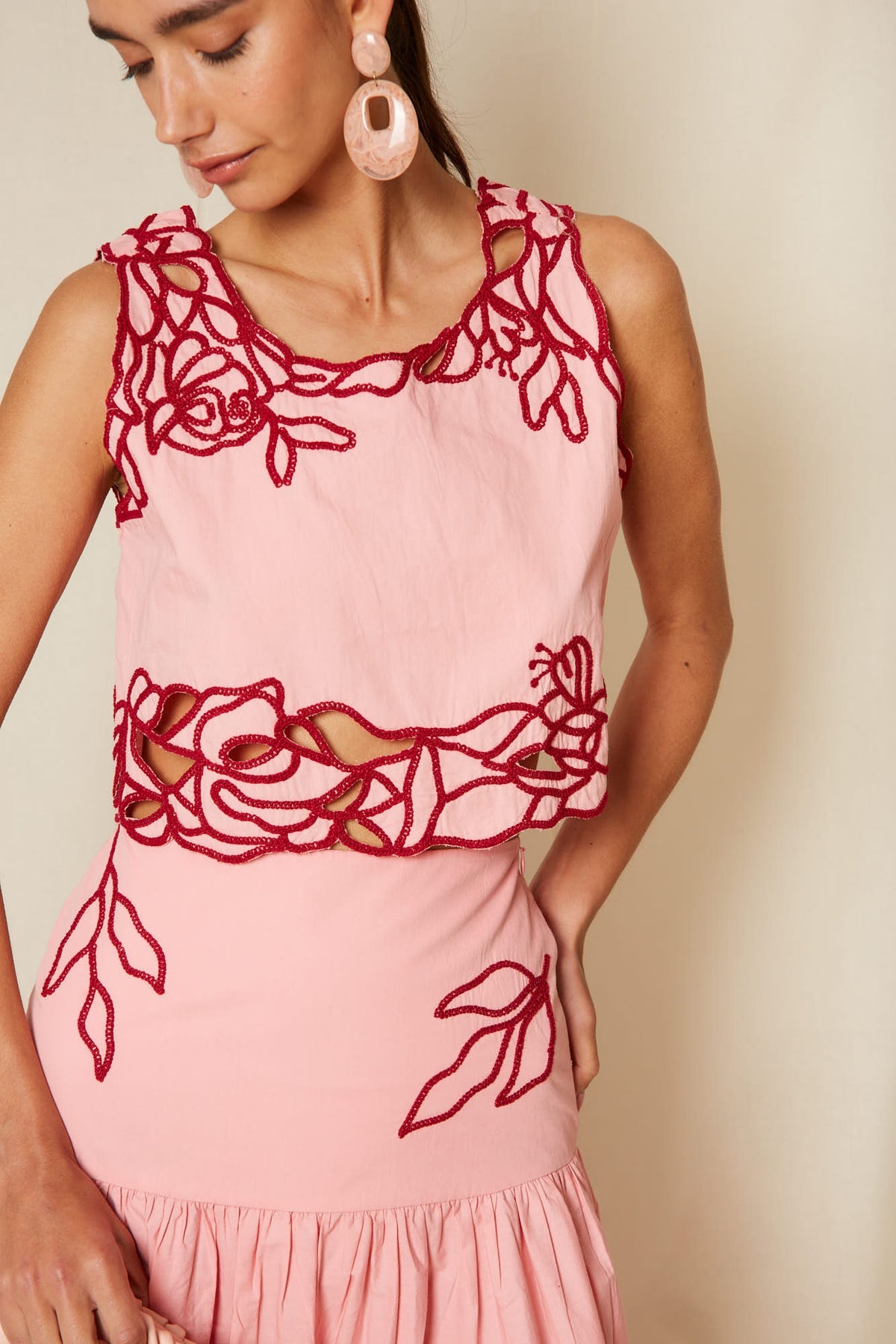 Conjunto Blumia Rosa