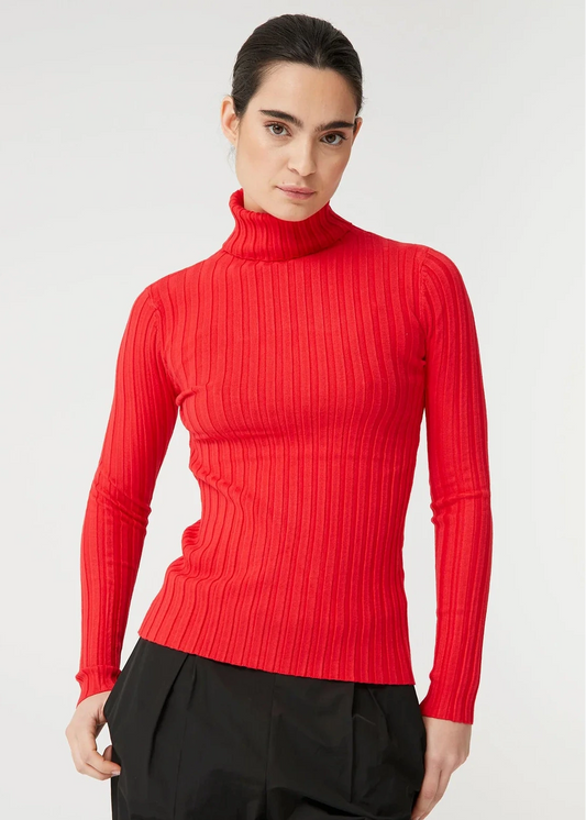 Jersey Canalé Alto Rojo