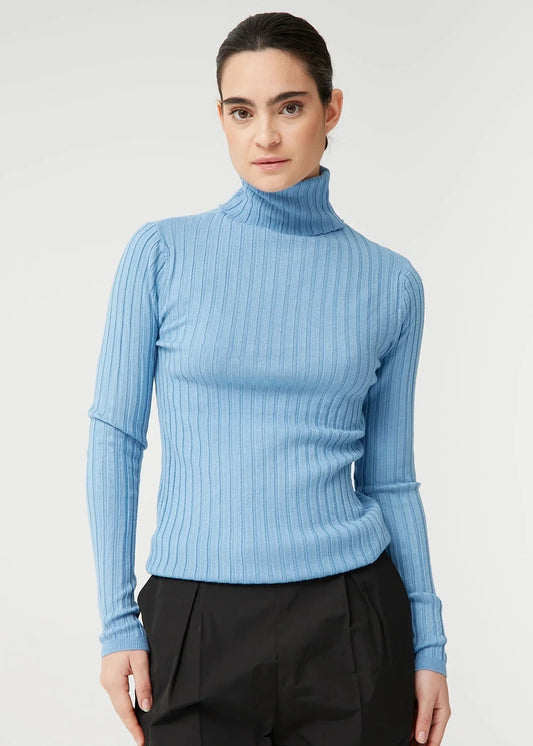 Jersey Canalé Alto Azul