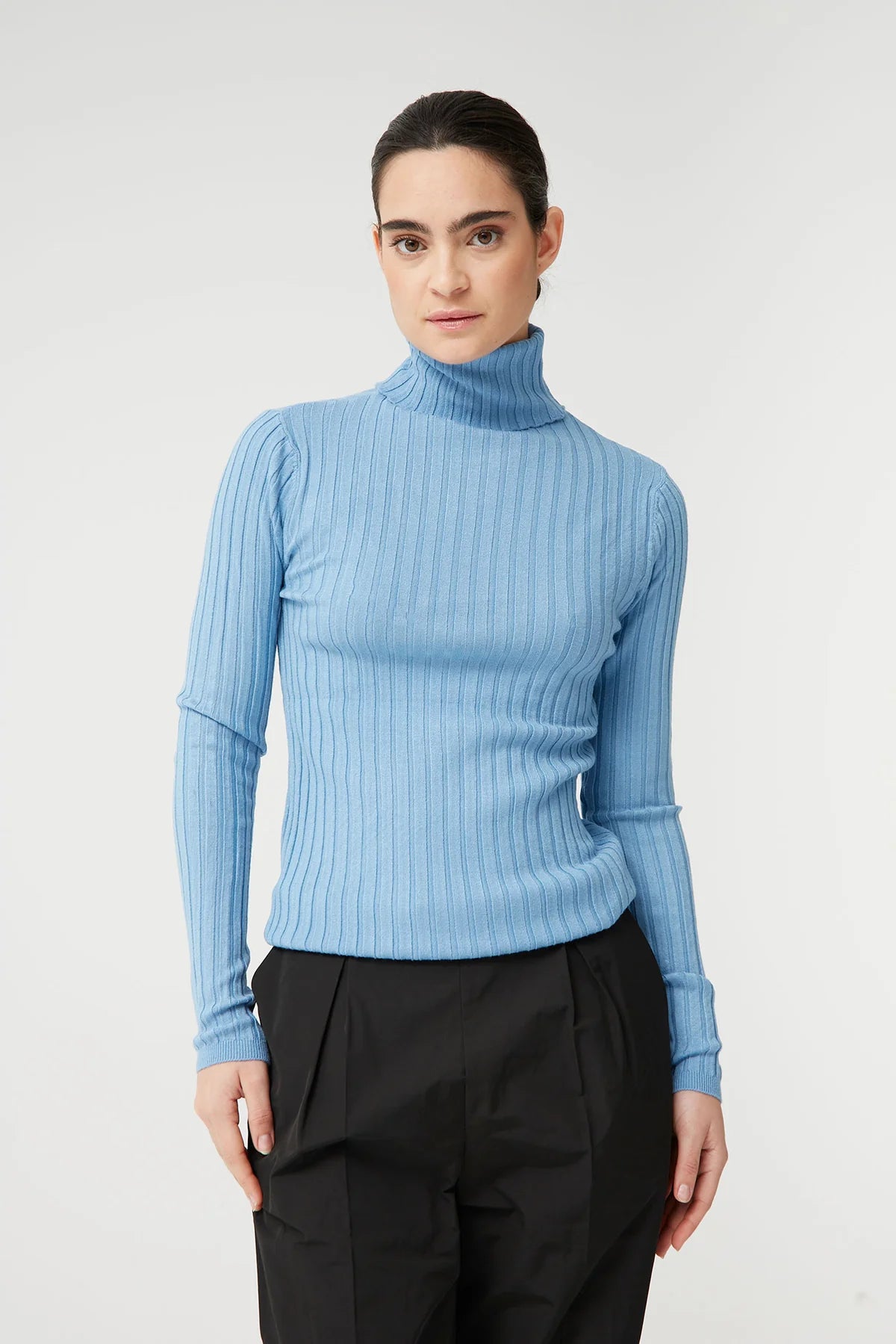 Jersey Canalé Alto Azul