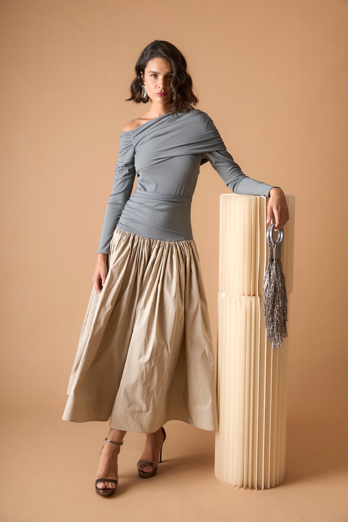 Vestido Lirian Gris