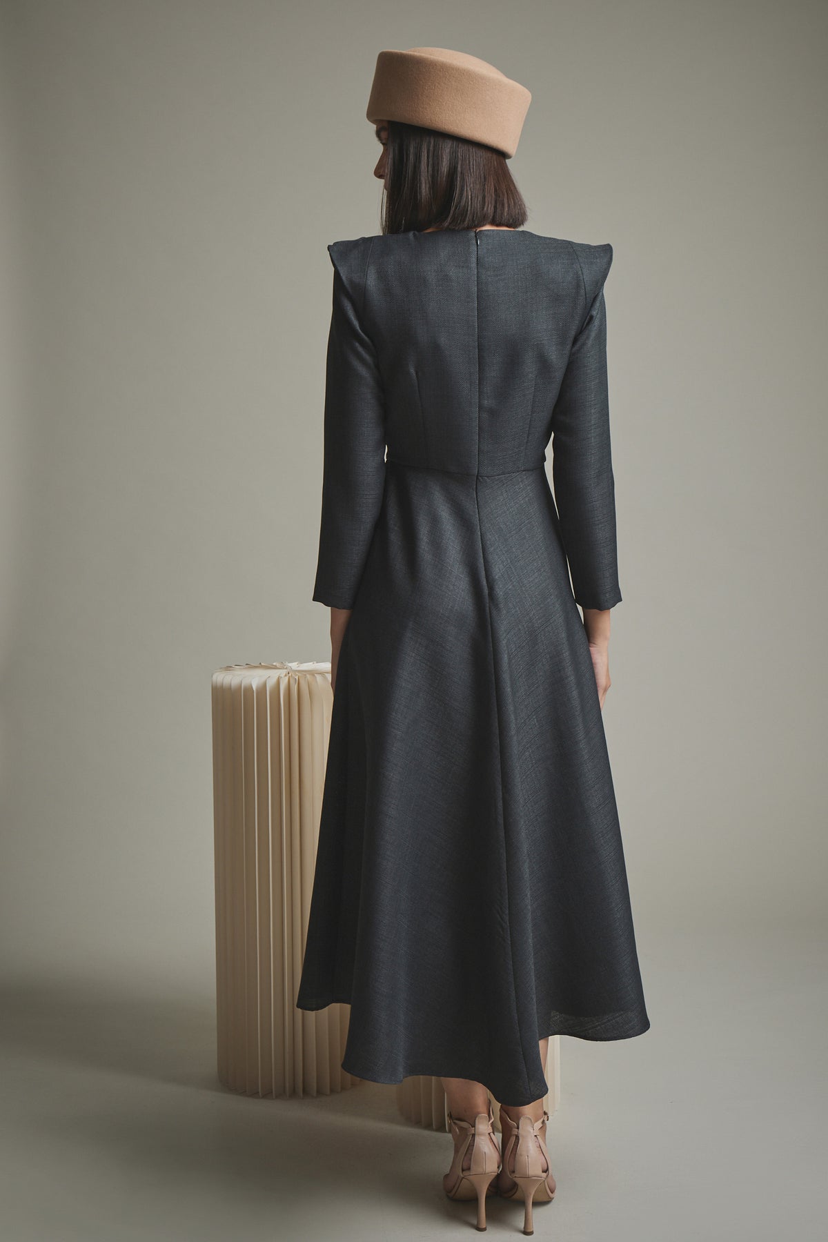 Vestido Hortensia Gris