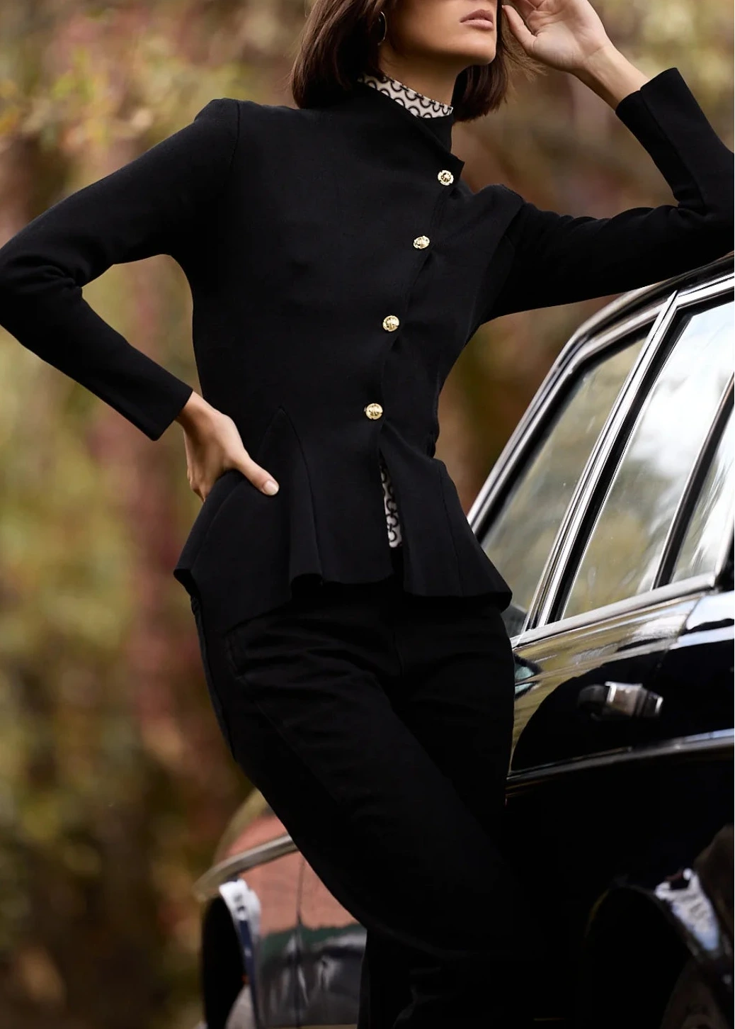 Chaqueta Punto Celia Negro