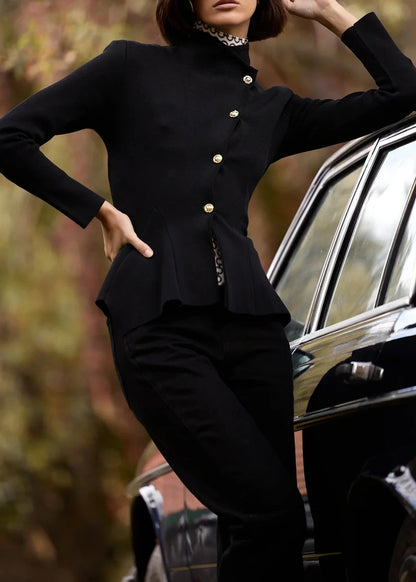 Chaqueta Punto Celia Negro