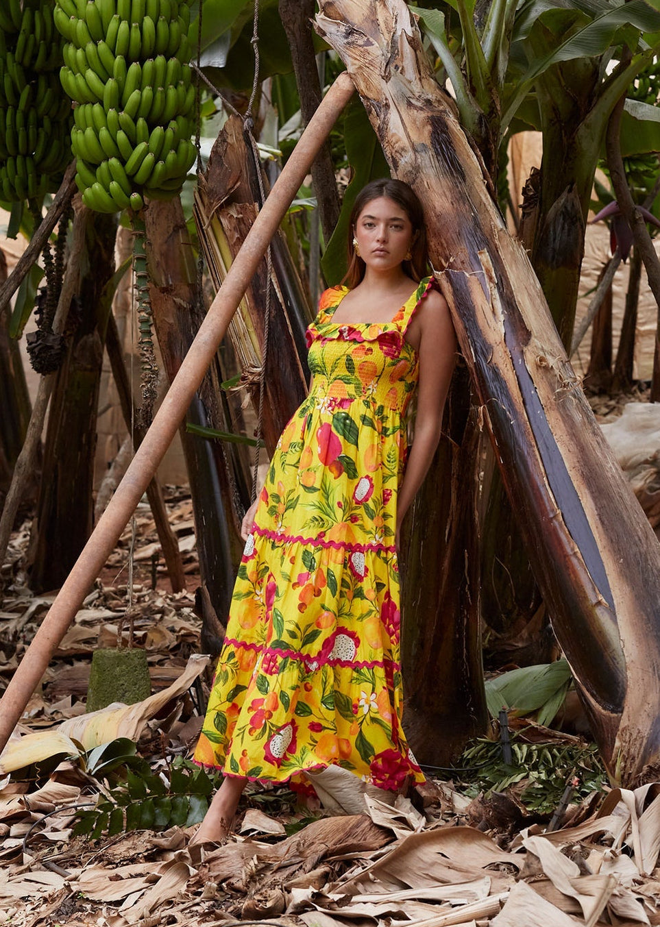 Vestido Frutal Amarillo