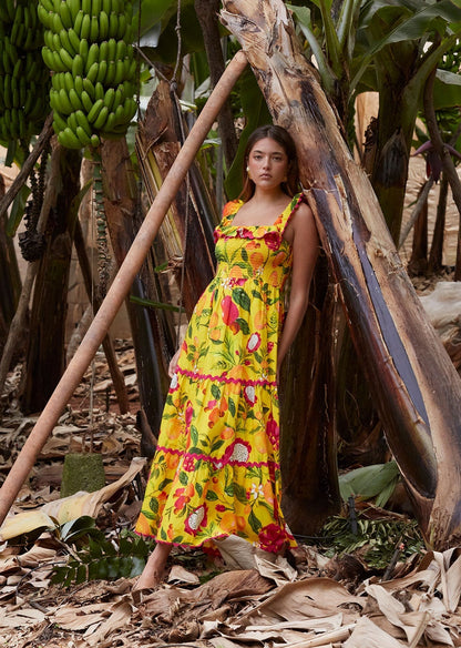 Vestido Frutal Amarillo