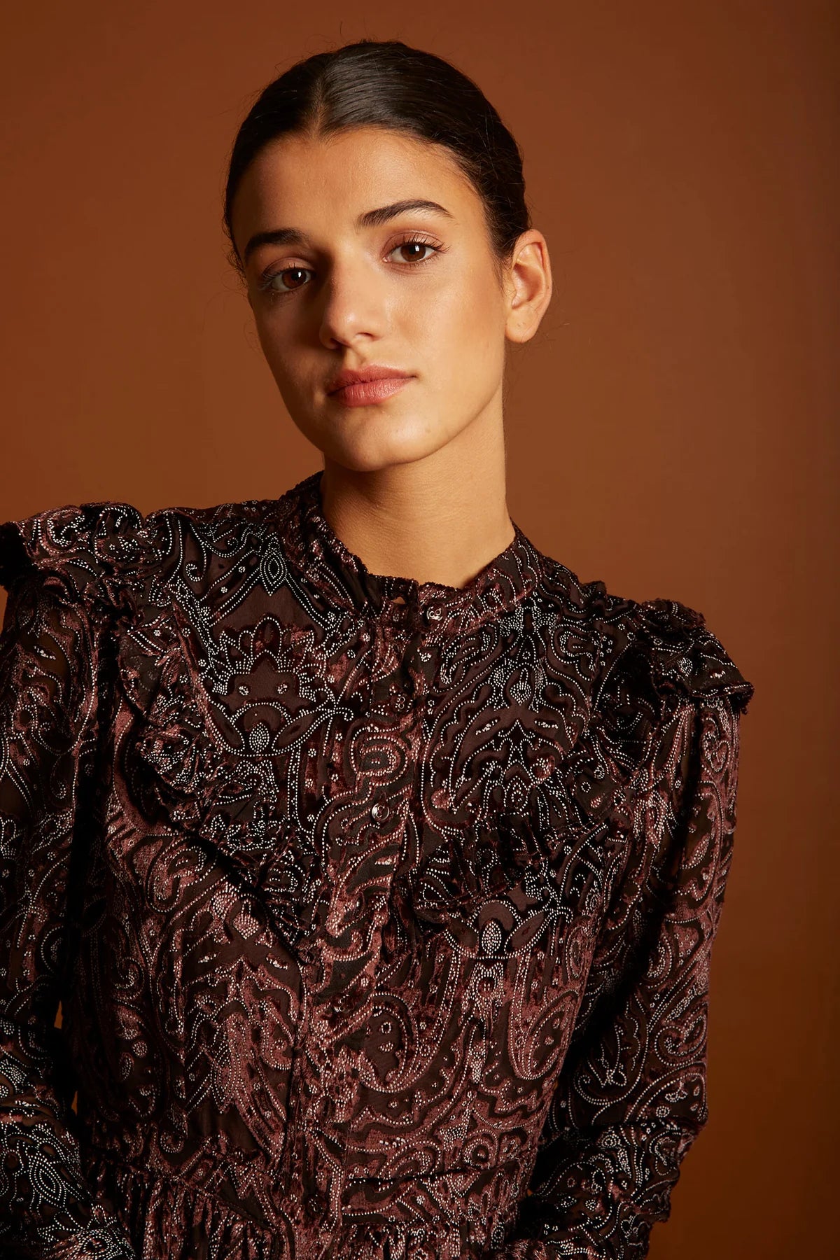 Vestido Contessa Marrón
