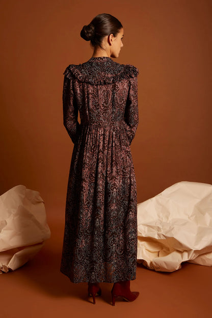 Vestido Contessa Marrón