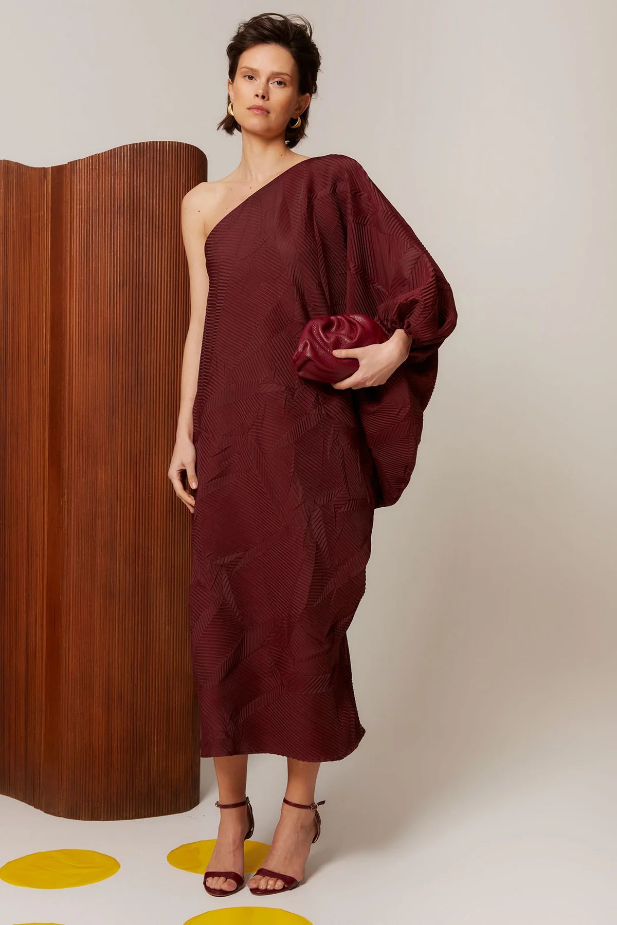 Vestido Oriana Granate