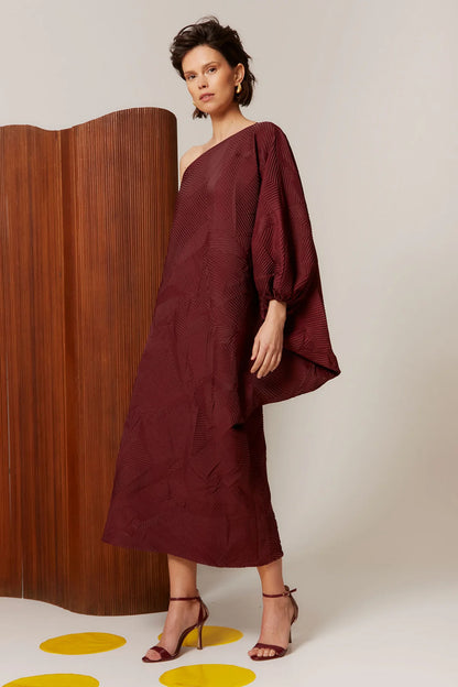 Vestido Oriana Granate