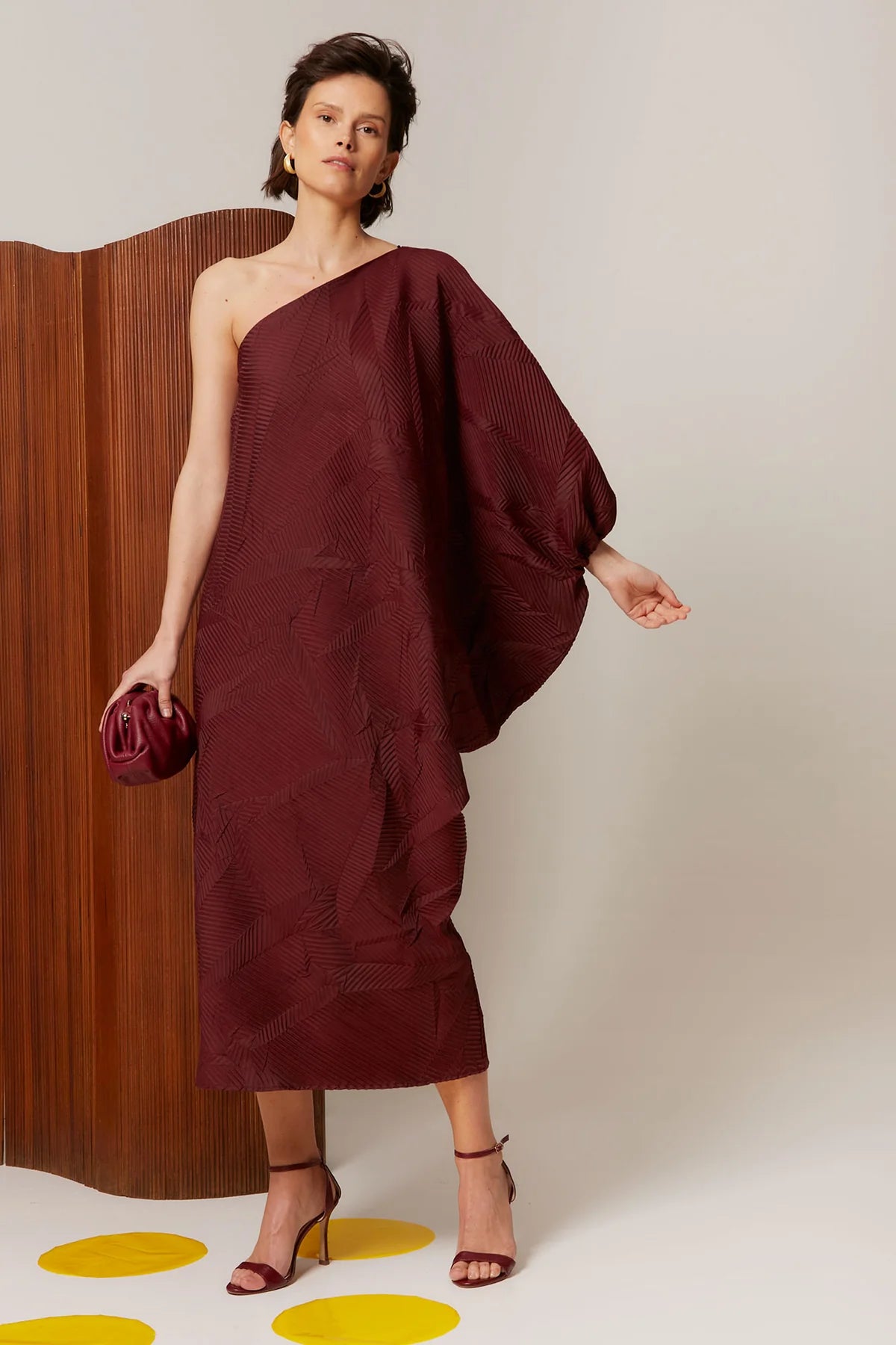 Vestido Oriana Granate