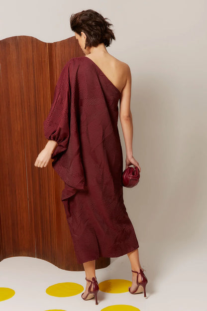 Vestido Oriana Granate